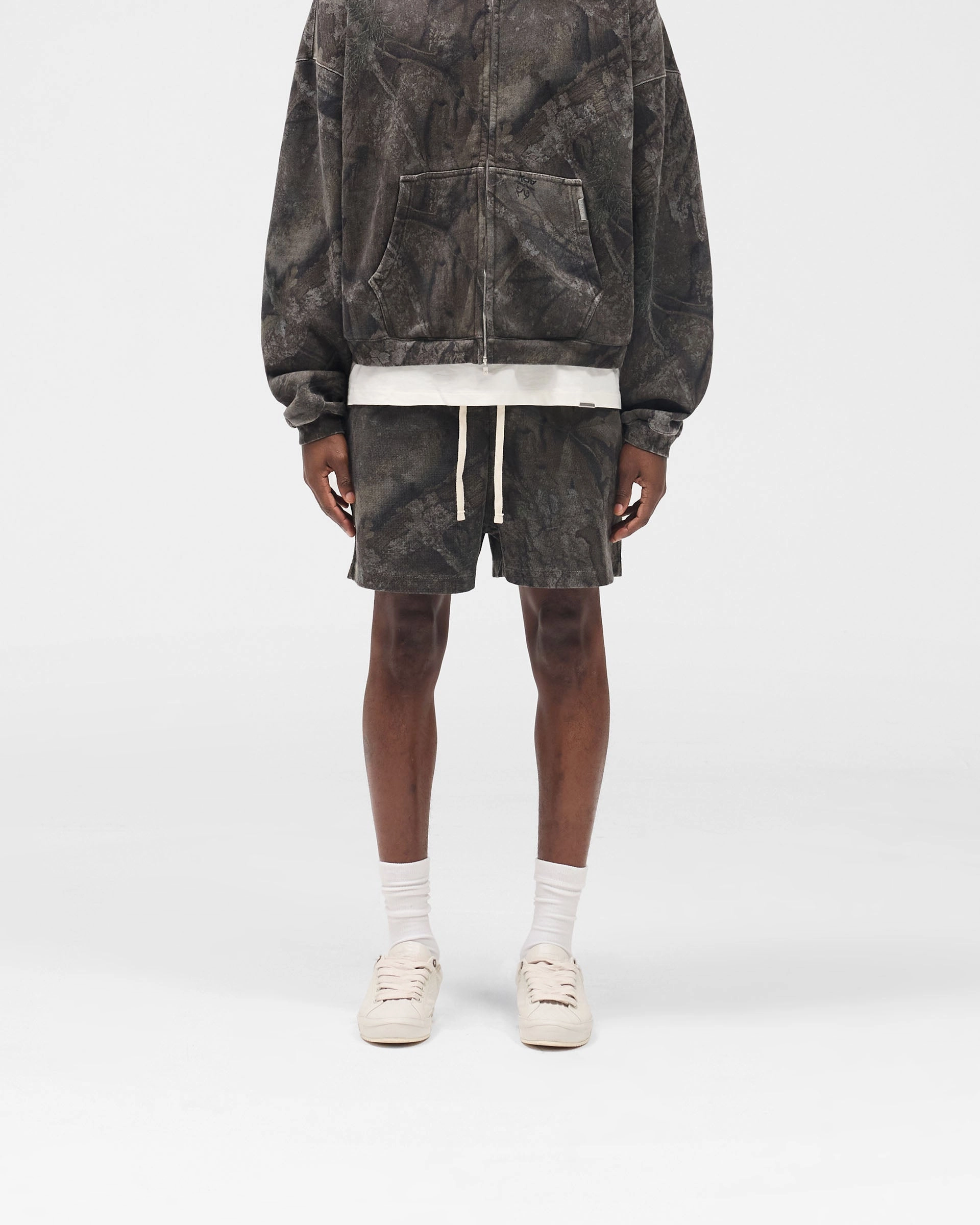 Initial Overdye Realtree? Camo Mesh Shorts - Overdyed Black Warm Season Fun Prints