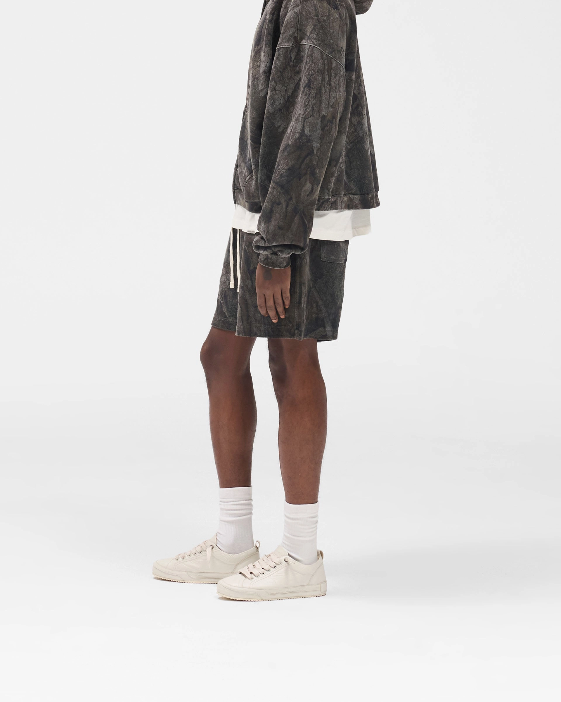 Initial Overdye Realtree? Camo Mesh Shorts - Overdyed Black Personalized Soft Stretch