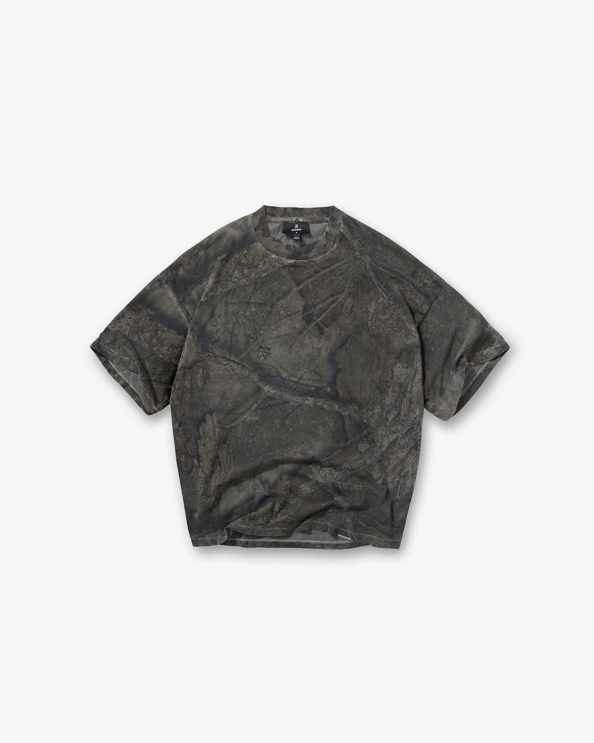 Initial Overdye Realtree? Oversized T-Shirt - Overdyed Black Relaxed Vibes