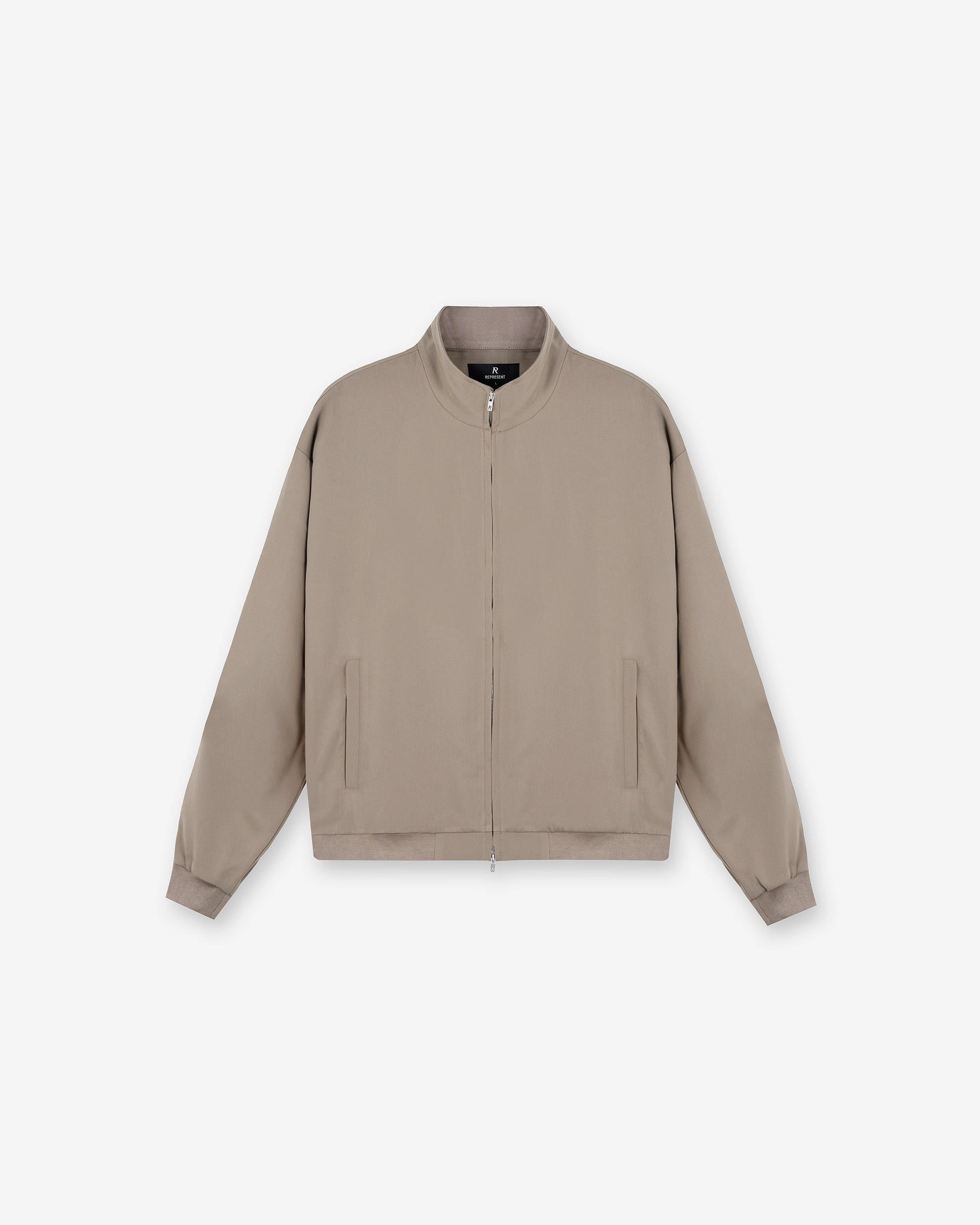 Simple Outer Snow Day Initial Track Jacket - Dune
