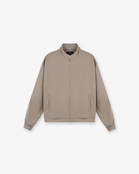 Simple Outer Snow Day Initial Track Jacket - Dune