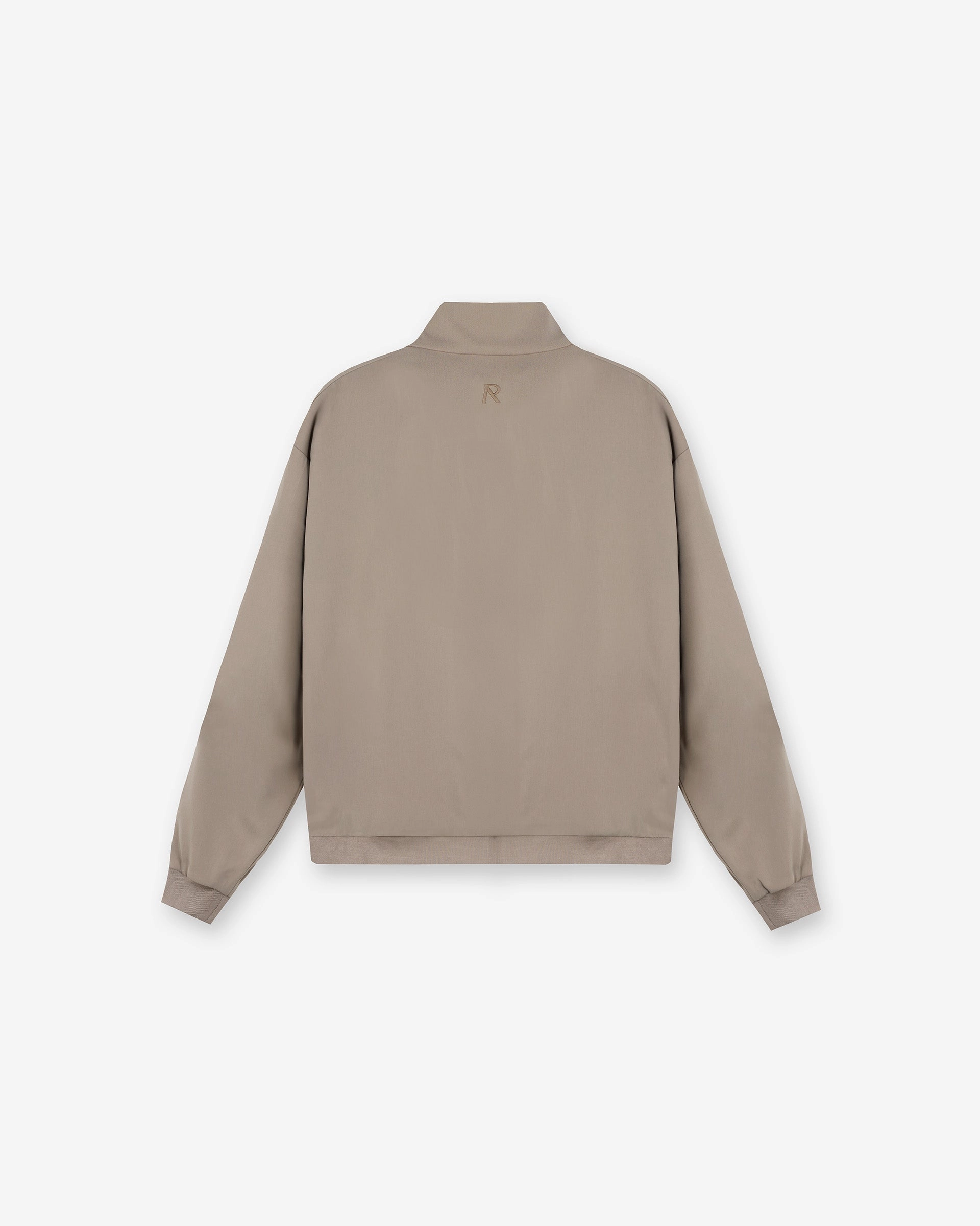 Breathable Mesh Panels Waterproof Fabric Initial Track Jacket - Dune