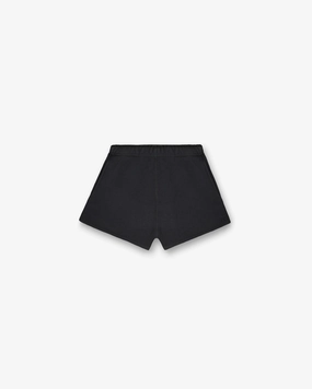 Initial Washed Shorts - Washed Black Casual Flex Casual Flex Fit
