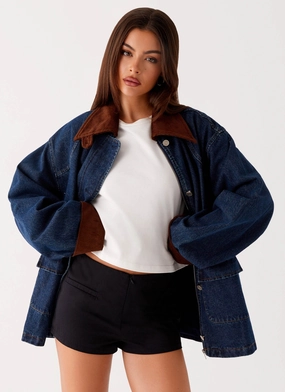 Koda Denim Jacket - Indigo Travel Fit WrinkleFreeFinish