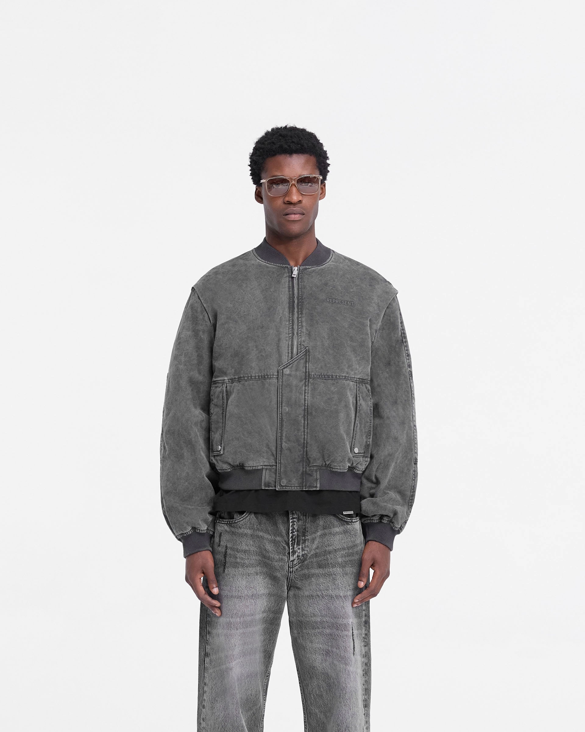 Inset Sleeve Bomber - Stained Black Day Hike Style