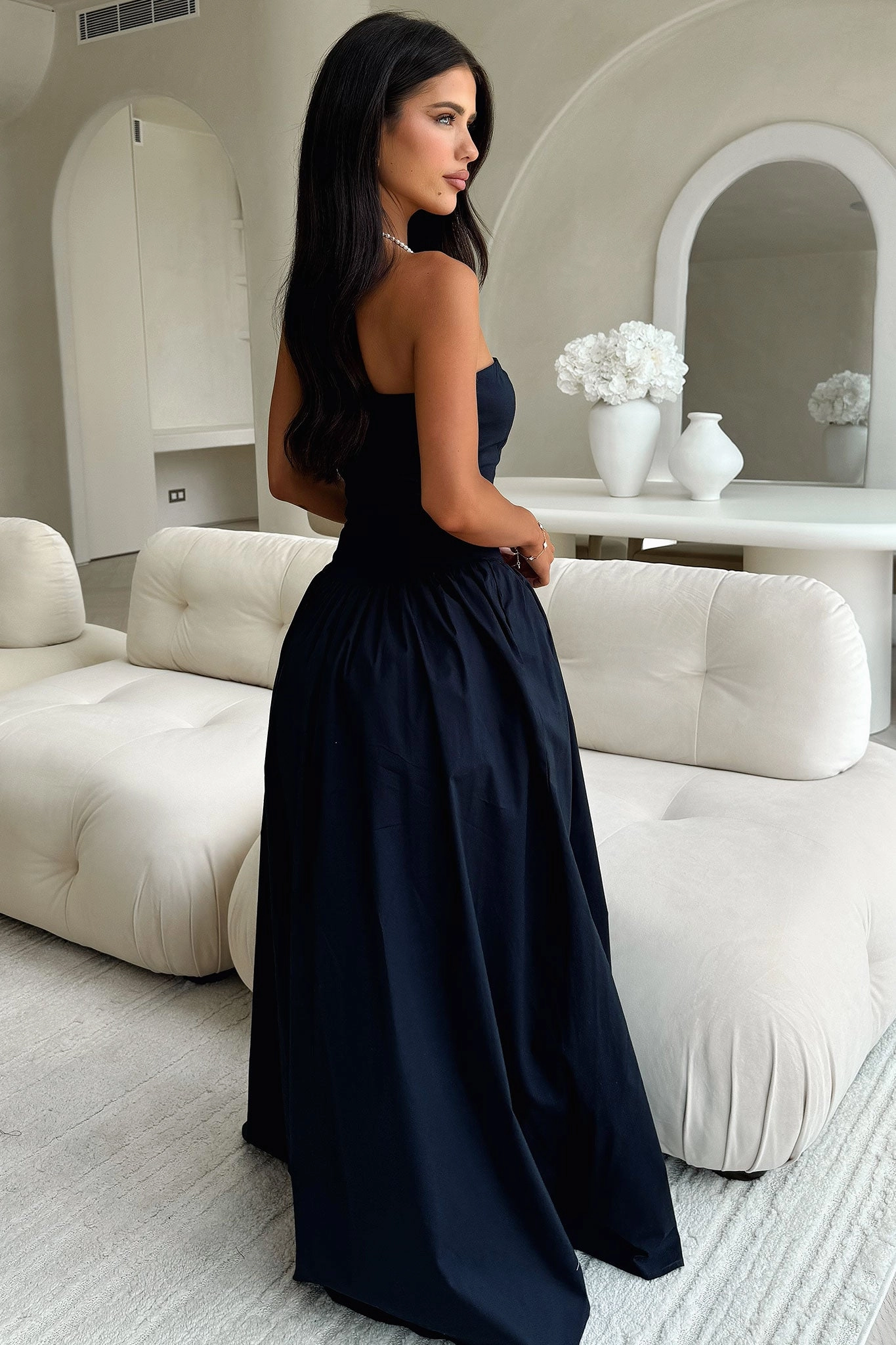 Active Outfit Iridessa Strapless Maxi Dress - Navy