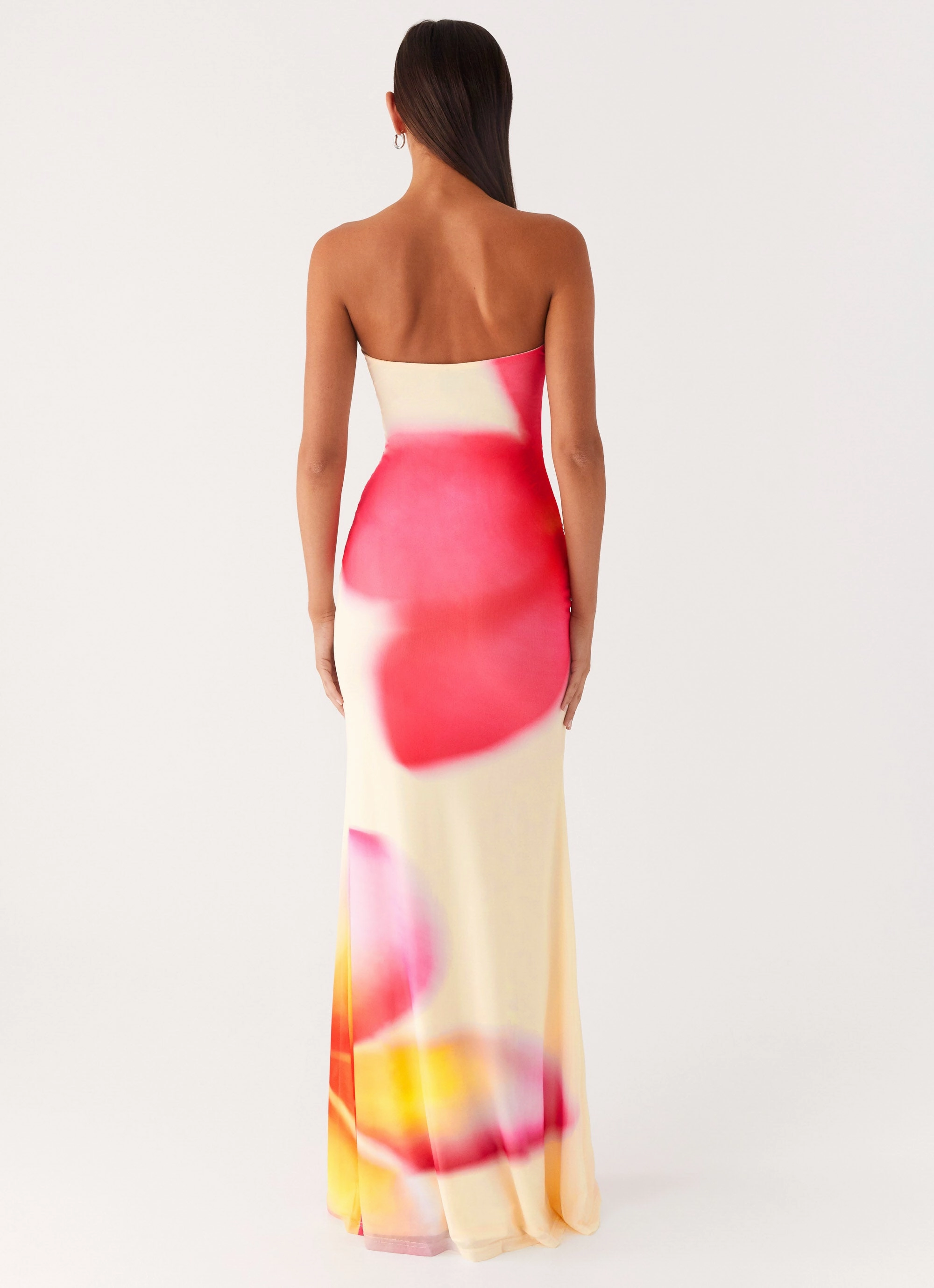 Iroha Strapless Maxi Dress - Frangipani Yellow Light Finish