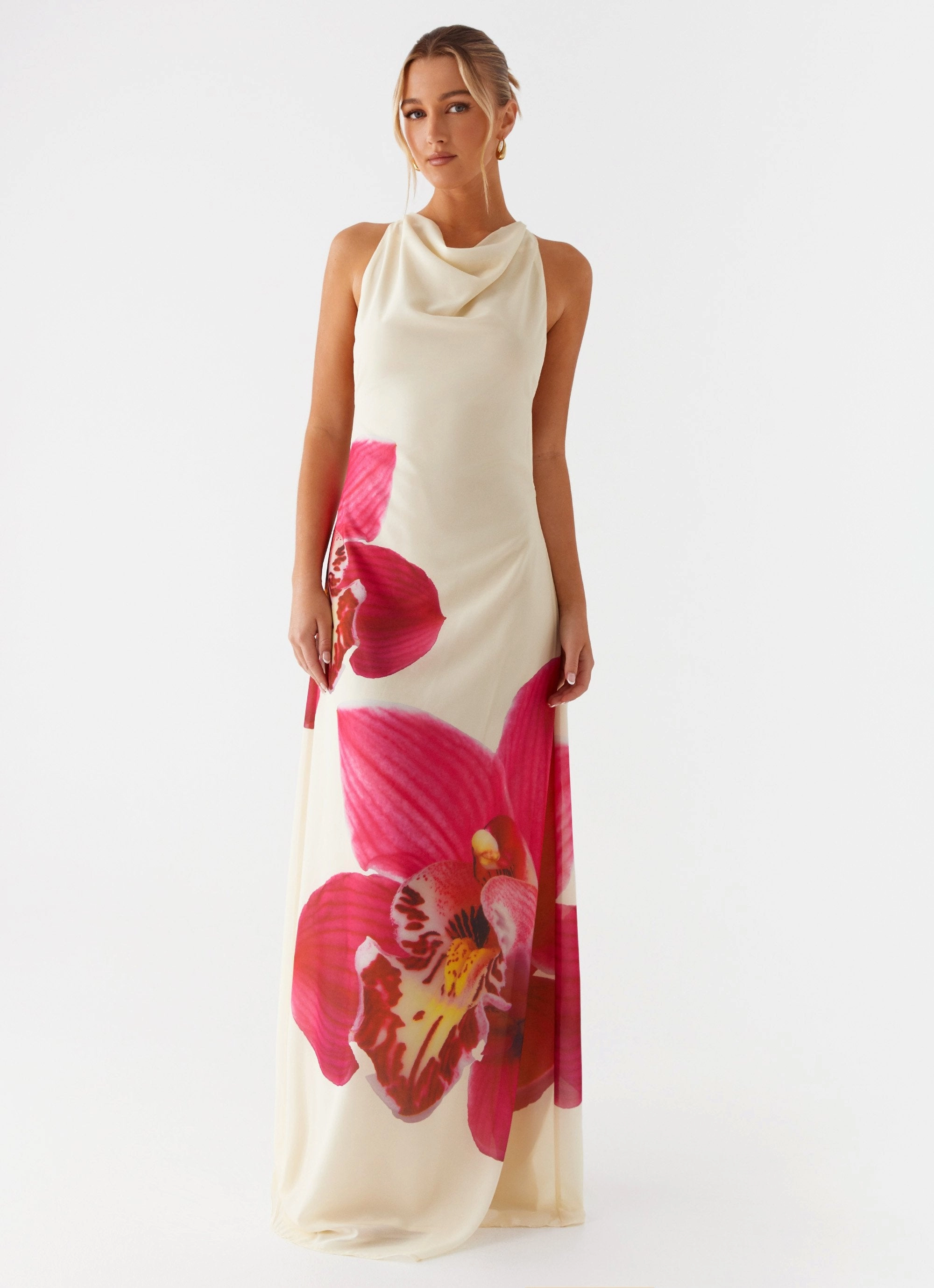 Island Girl Maxi Dress - Yellow Minimal Detail