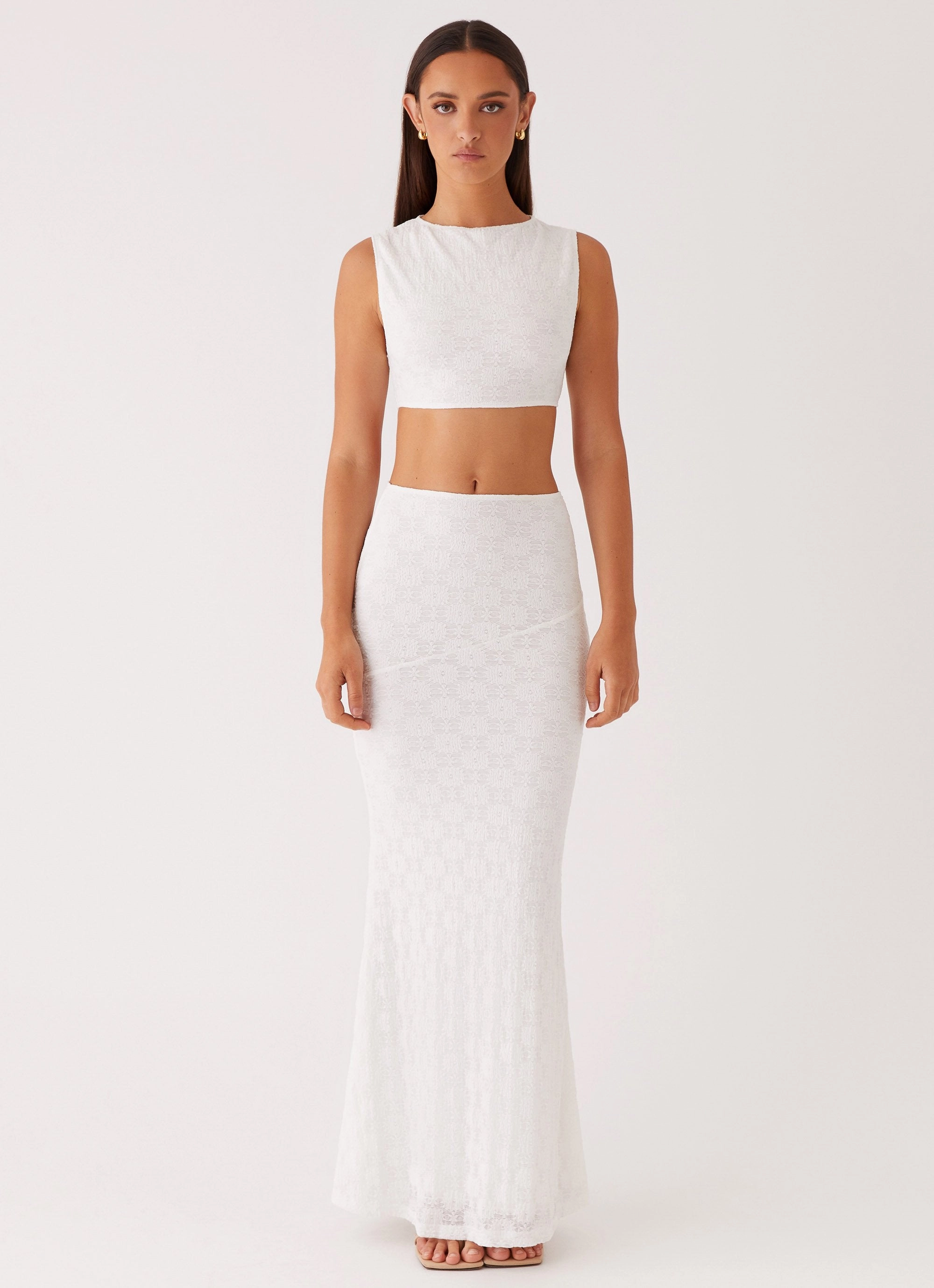 Issey Maxi Skirt - White City Wear