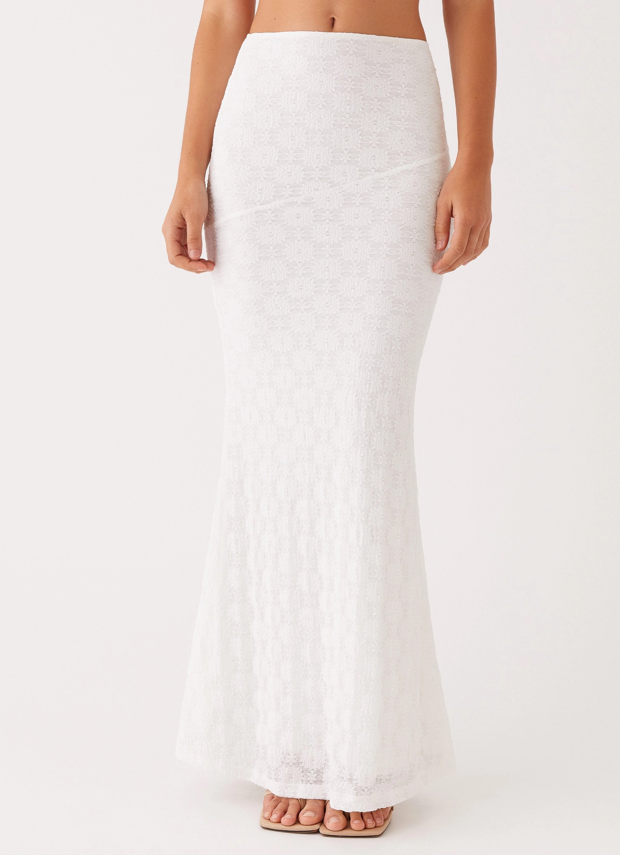 Issey Maxi Skirt - White Modern Cut