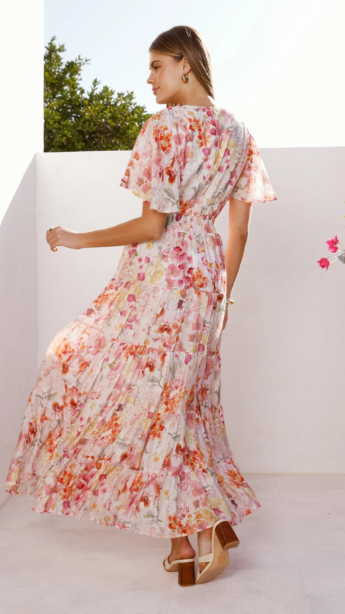 Color Pop Jana Maxi Dress - Spring Floral