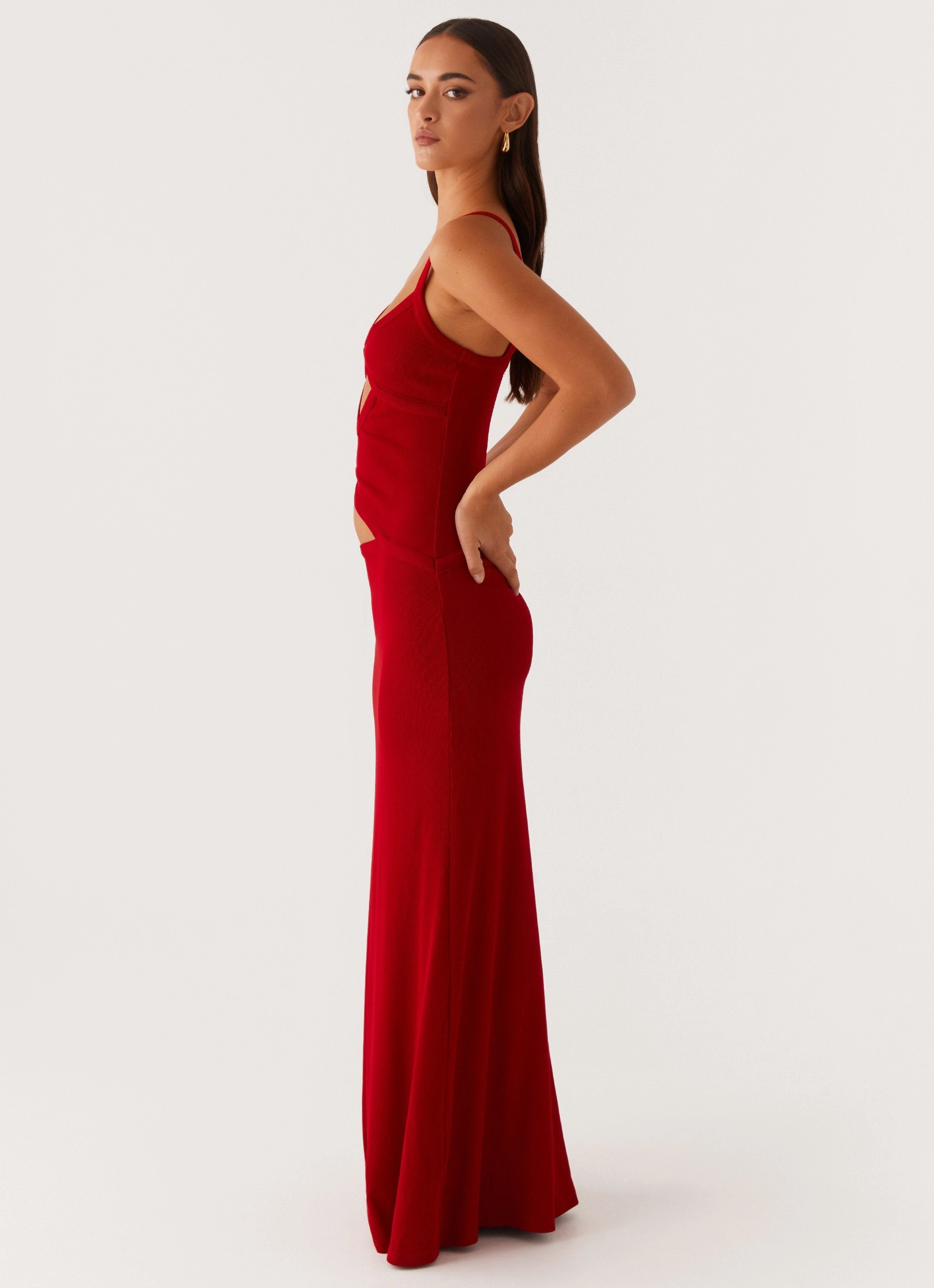 Jocelyn Maxi Dress - Red Classic Vibe