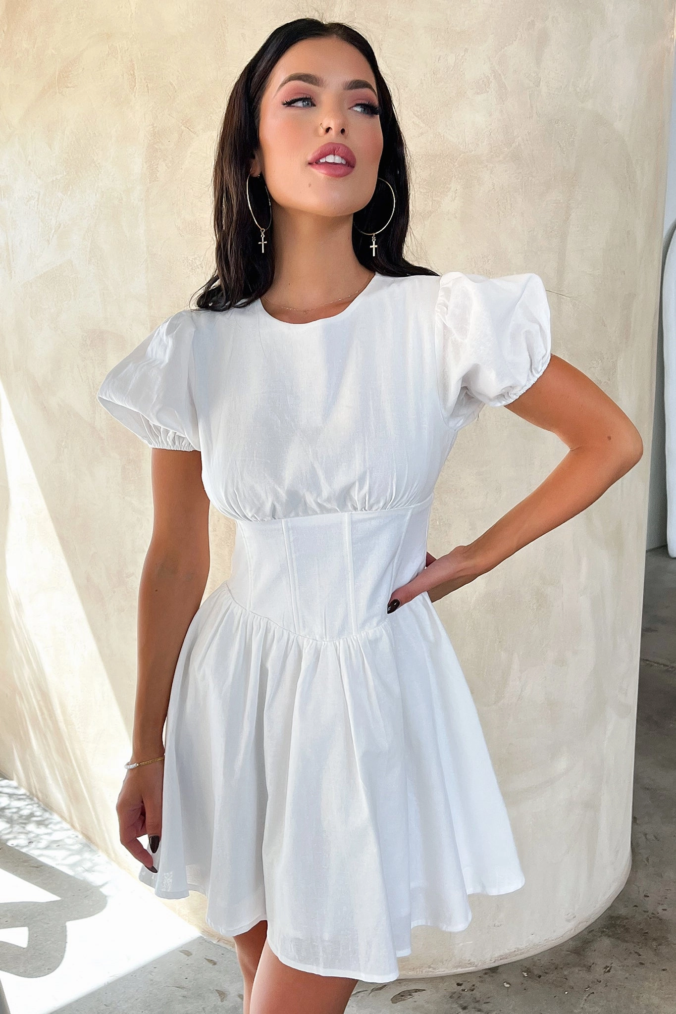 Jordyn Dress - White Easy Vibe Quiet Luxury