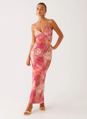 Kasey Midi Dress - Flamingo Fling Comfortable Design Wear