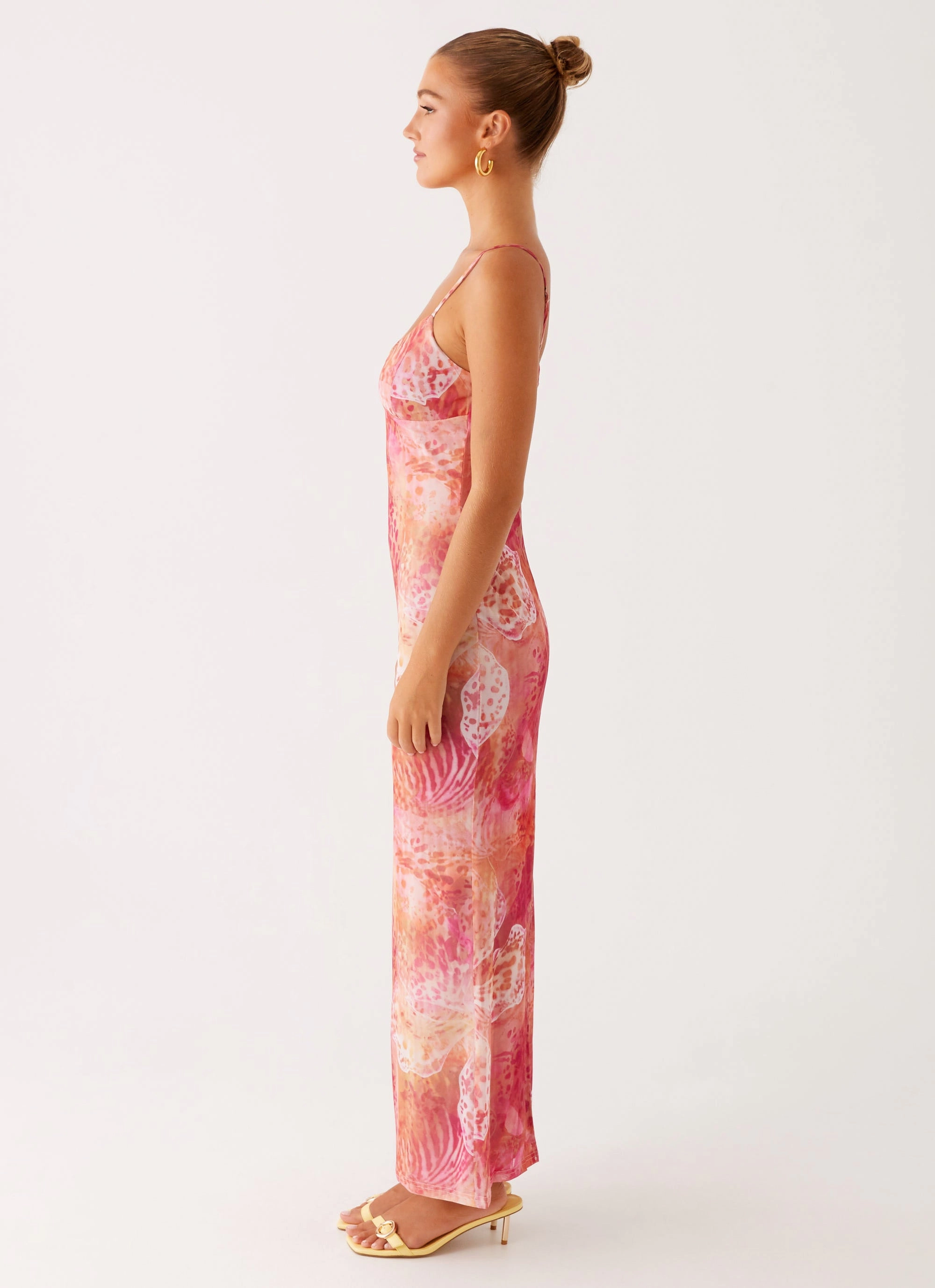 Kasey Midi Dress - Flamingo Fling petite size Luxe Look