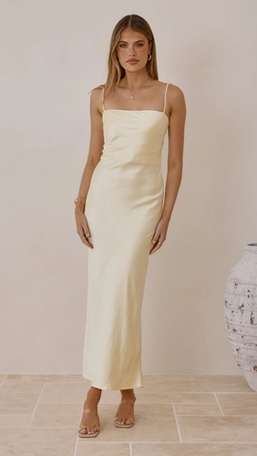 Keira Maxi Dress - Yellow Sunset Look Harmonious Layers