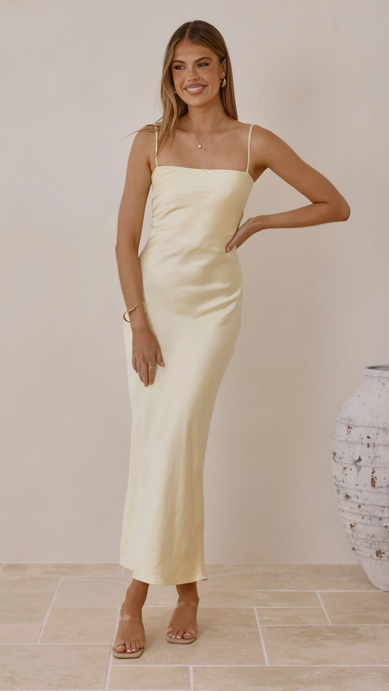 Keira Maxi Dress - Yellow Fashion Layers