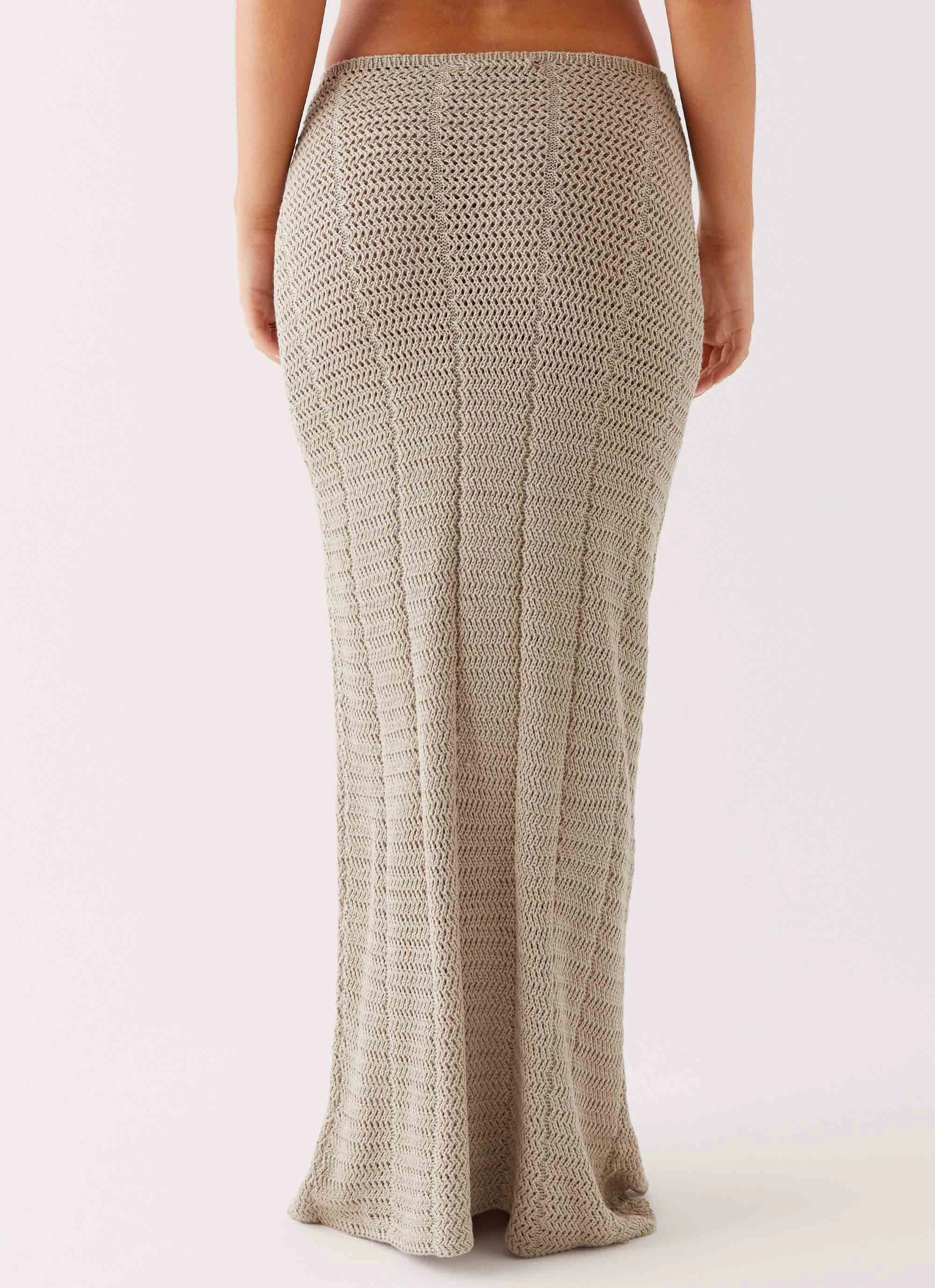 Kelcie Rose Crochet Maxi Skirt - Sage Timeless Trend