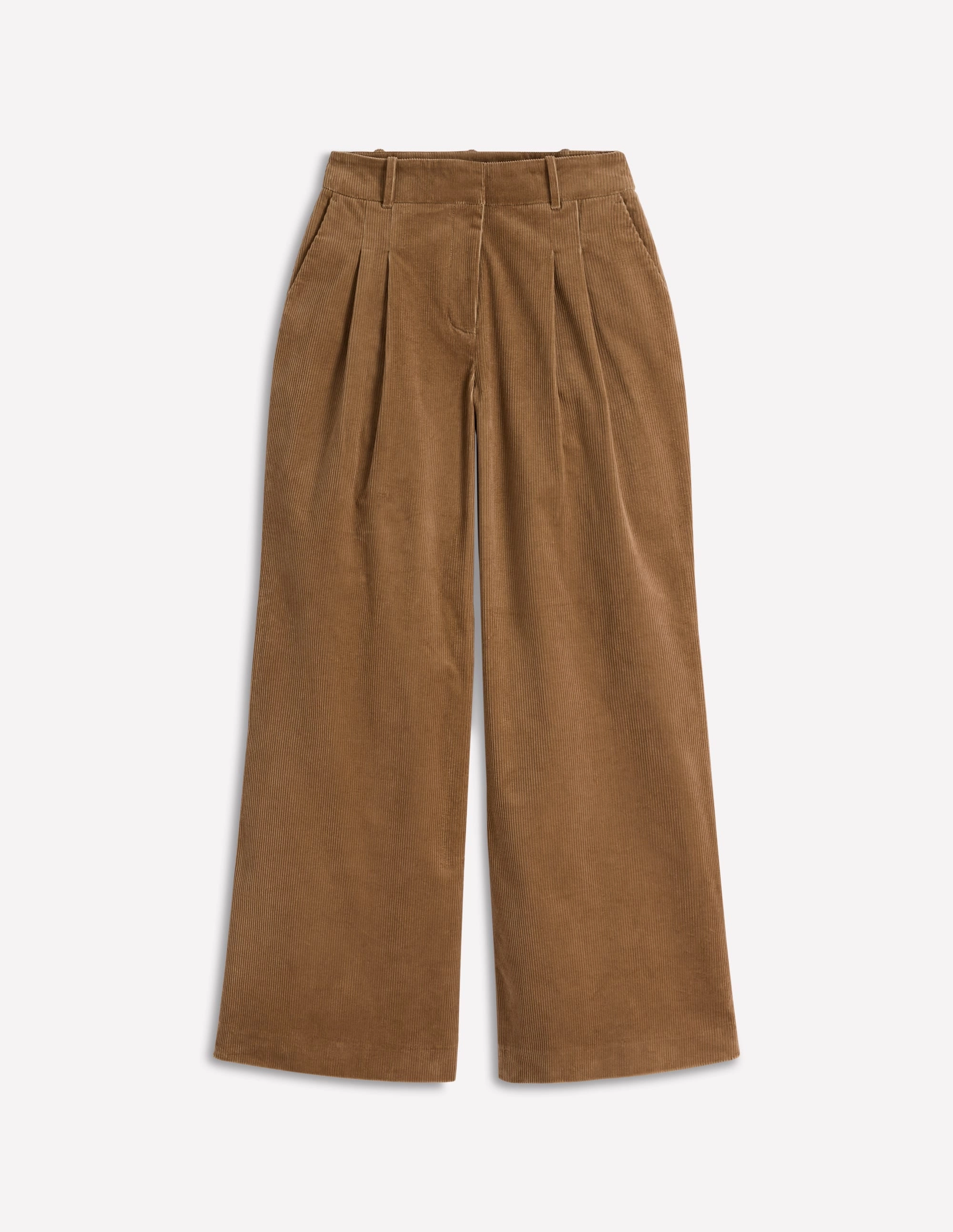 Kensington Cord Trousers-Latte Performance Ready Relaxed Comfort Wear