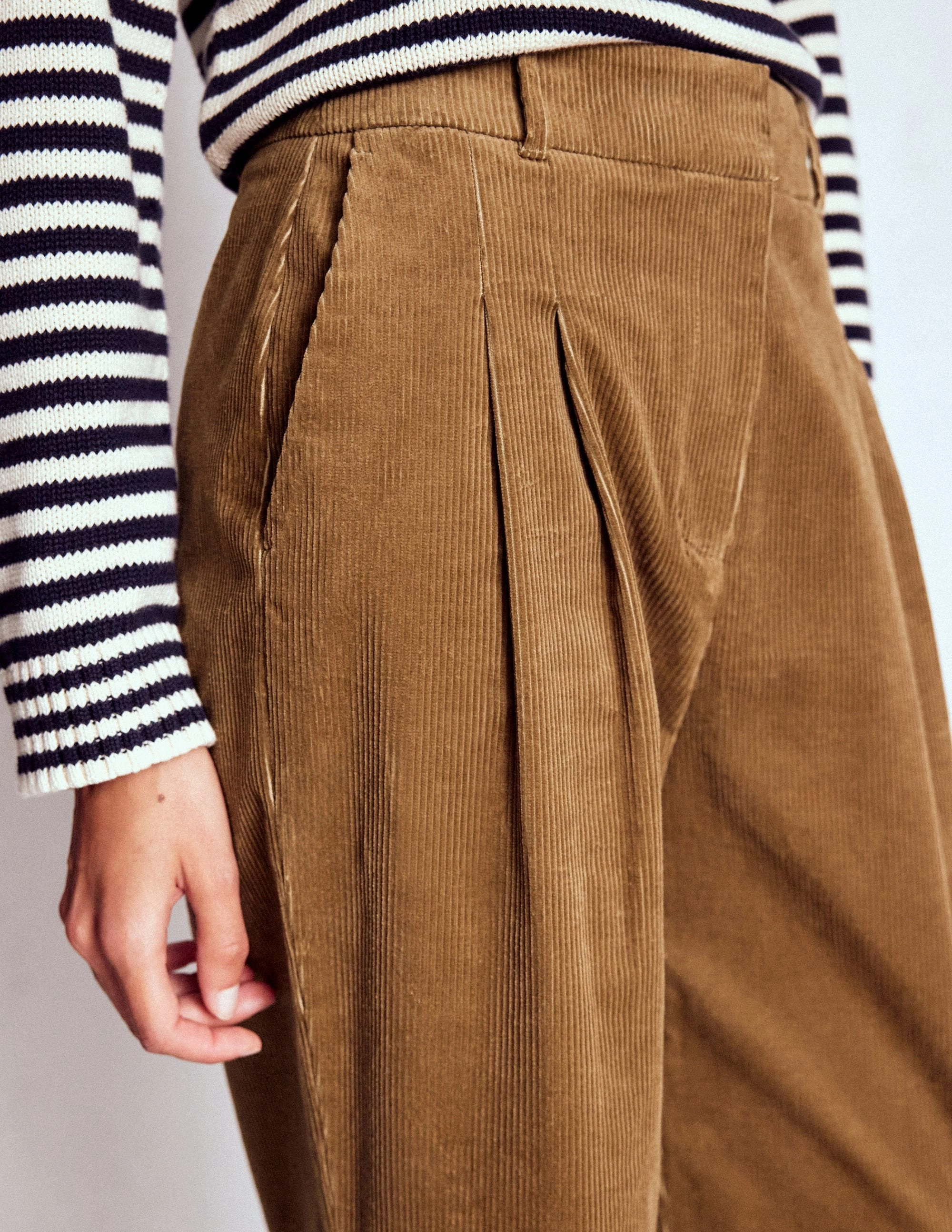Kensington Cord Trousers-Latte EcoFriendlyDye