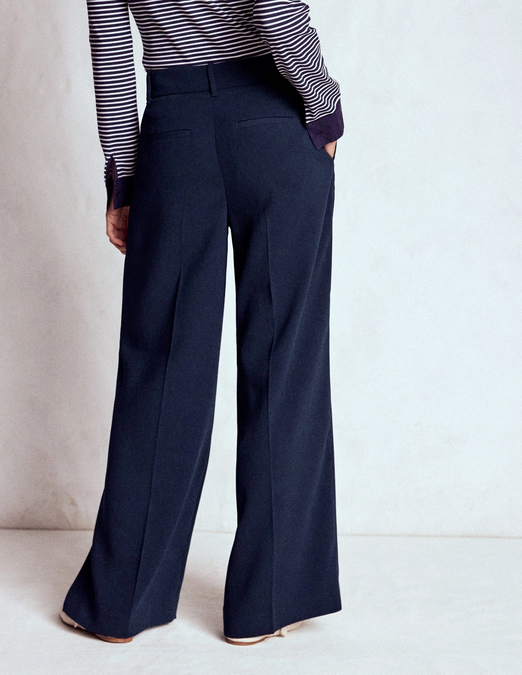 Casual Edge Kensington Tailored Trousers-Navy