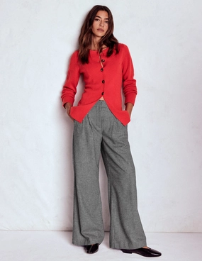 Kensington Wool Trousers-Black and Ivory Puppytooth FlexibleKnees All Occasion