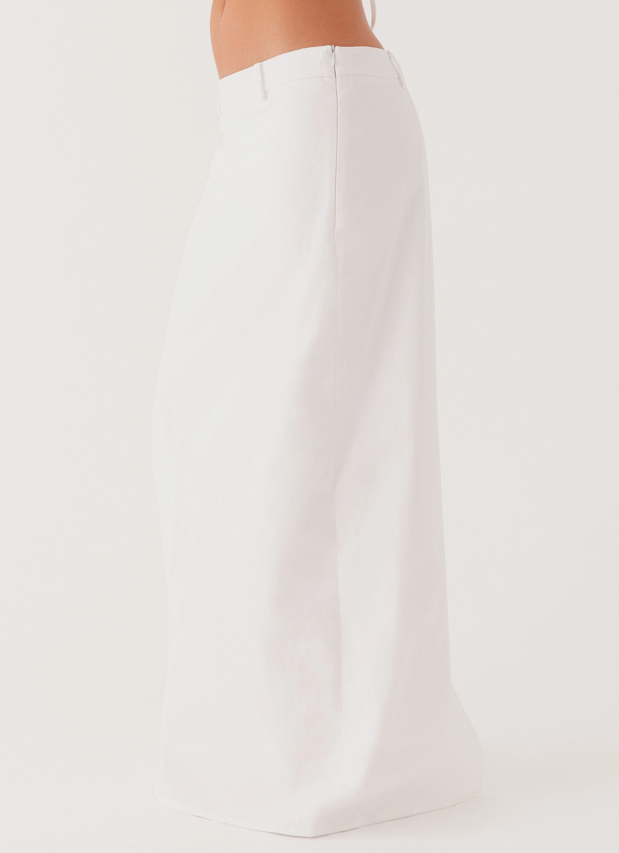 Jaslyn Maxi Skirt - White Limited Quantity Chic Fit