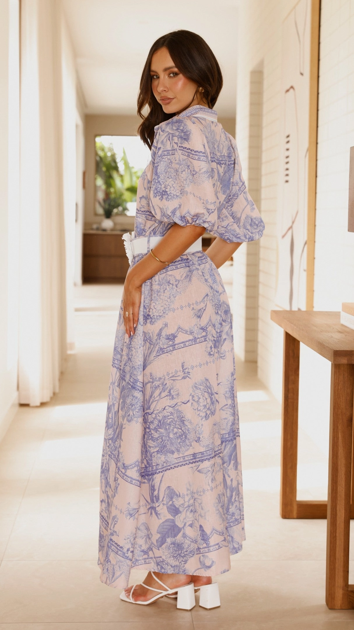 Tulle Flow Bell-Sleeve Hedley Maxi Dress - Bliss Doll