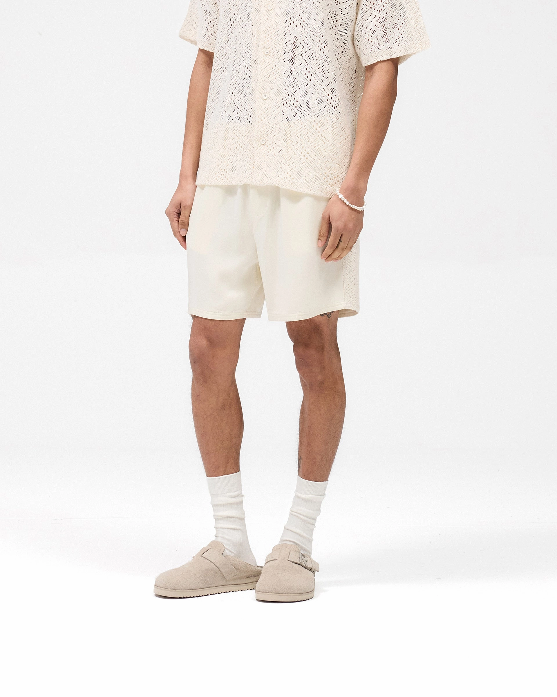Knitted Panel Short - Antique White Zero Irritation Tags new semester
