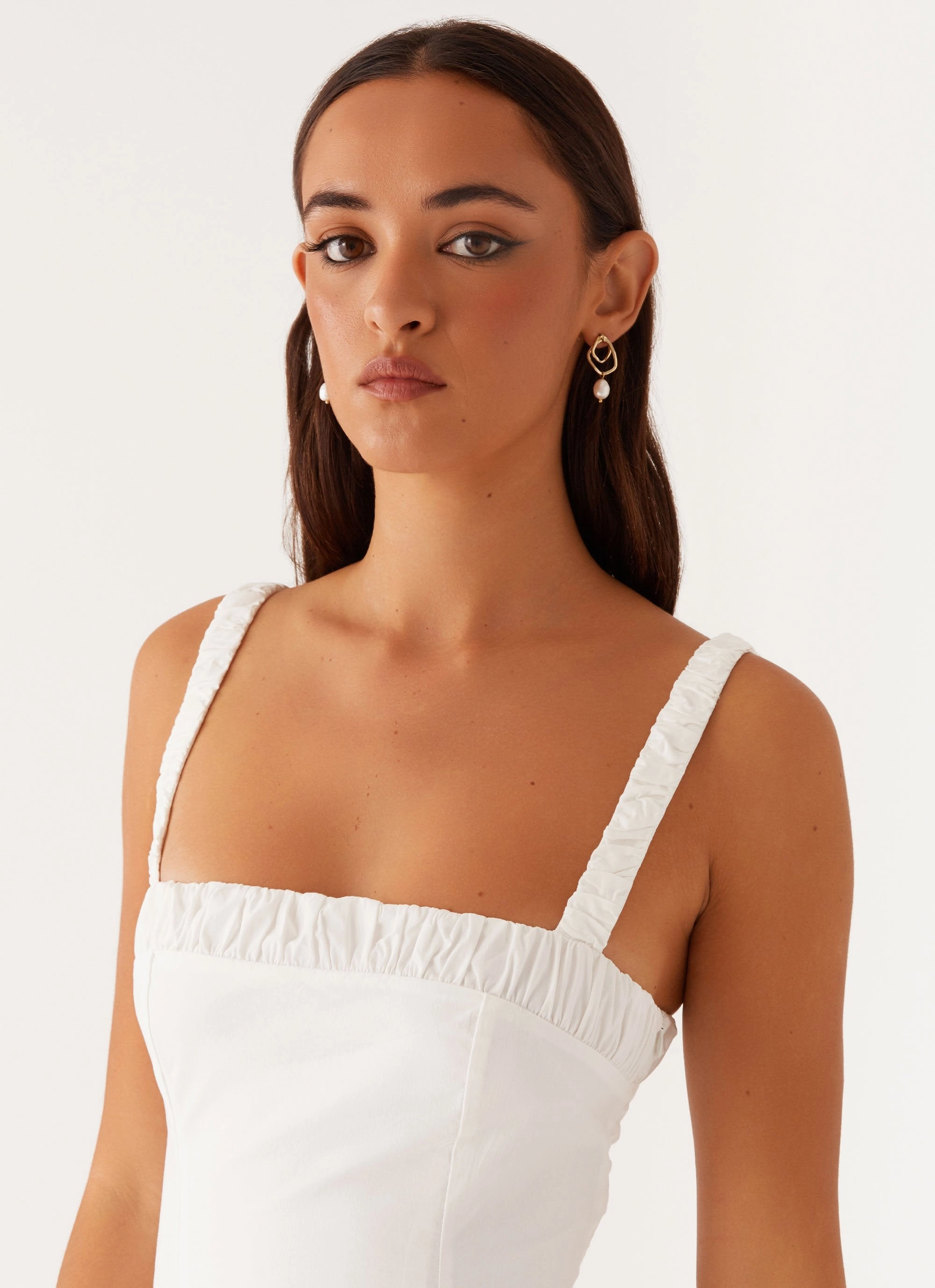 Enola Midi Dress - White Art Spirit