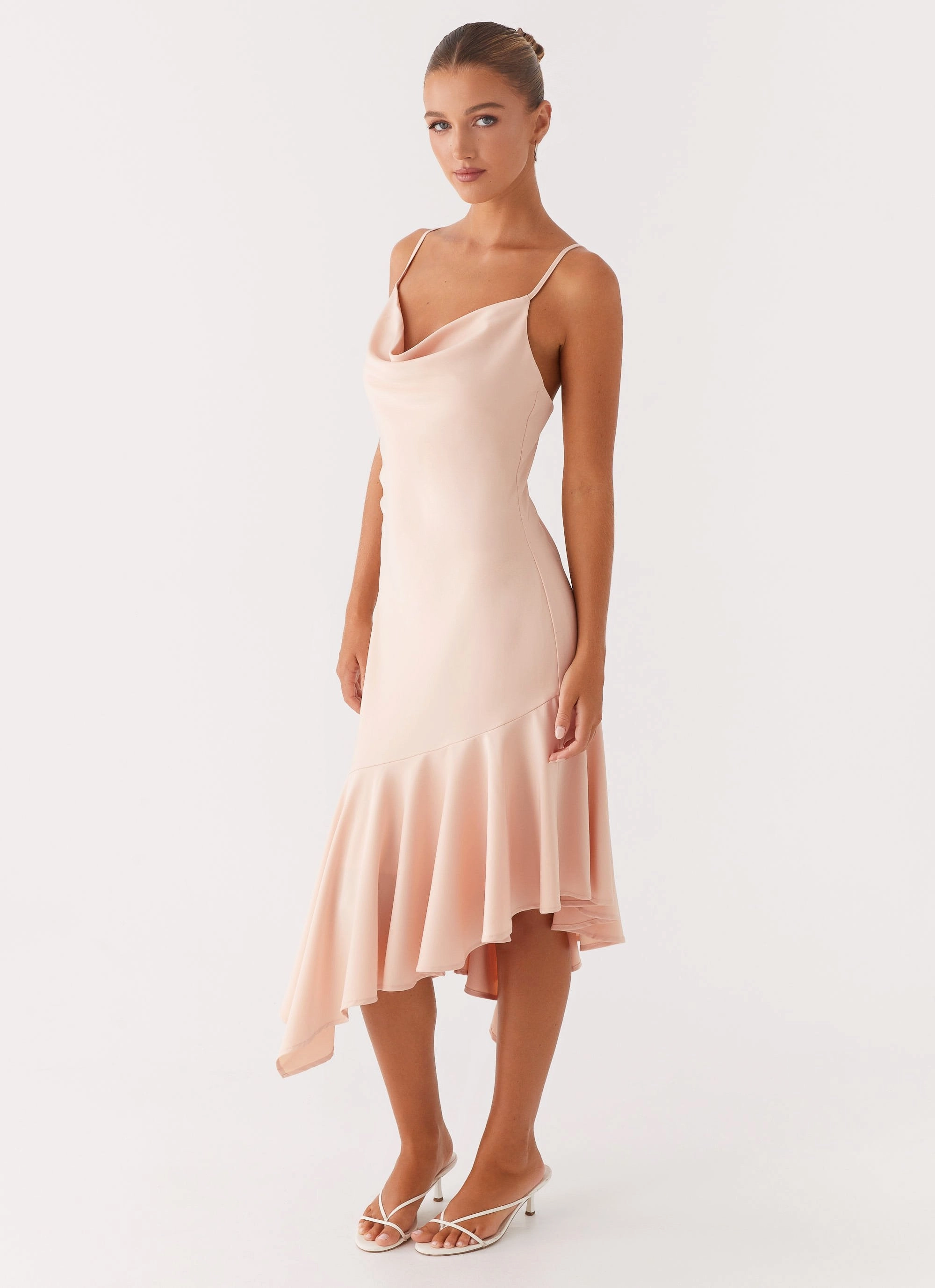 Korby Midi Dress - Pink Ankle-length
