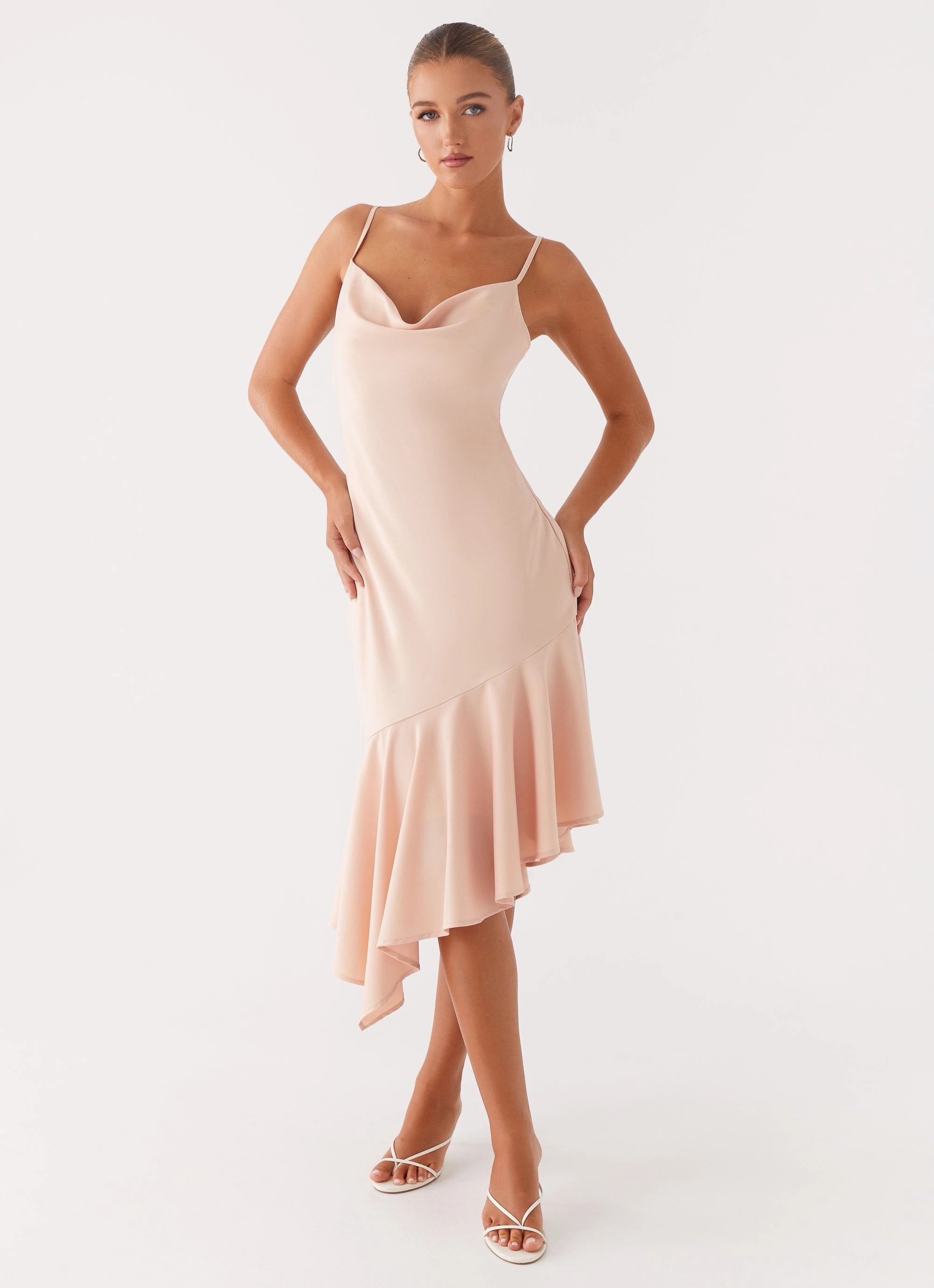 Korby Midi Dress - Pink Timeless fitted silhouette