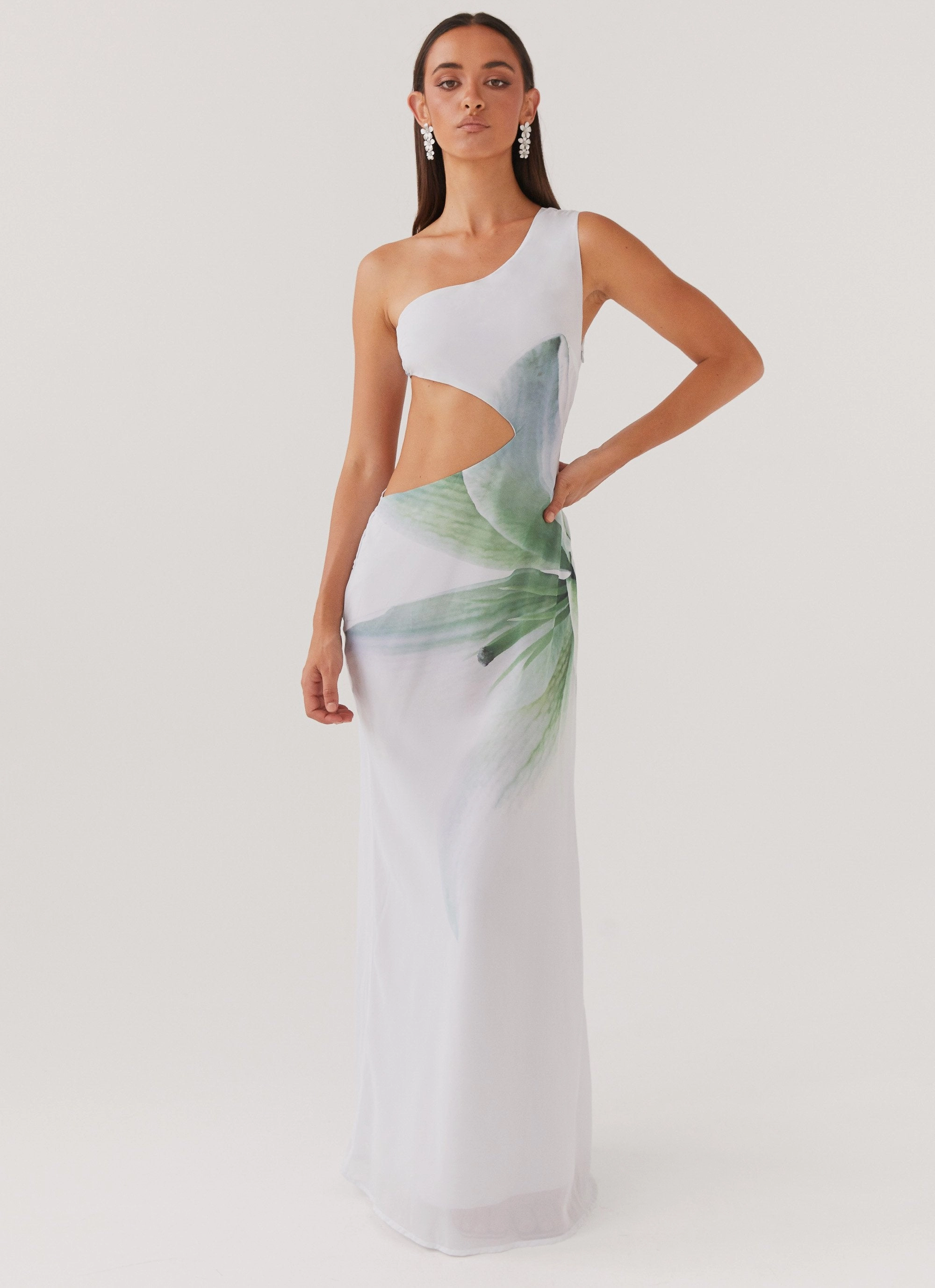 Palomino Palms Maxi Dress - Dahlia Ash Comfortable Waist Design Mood Glow