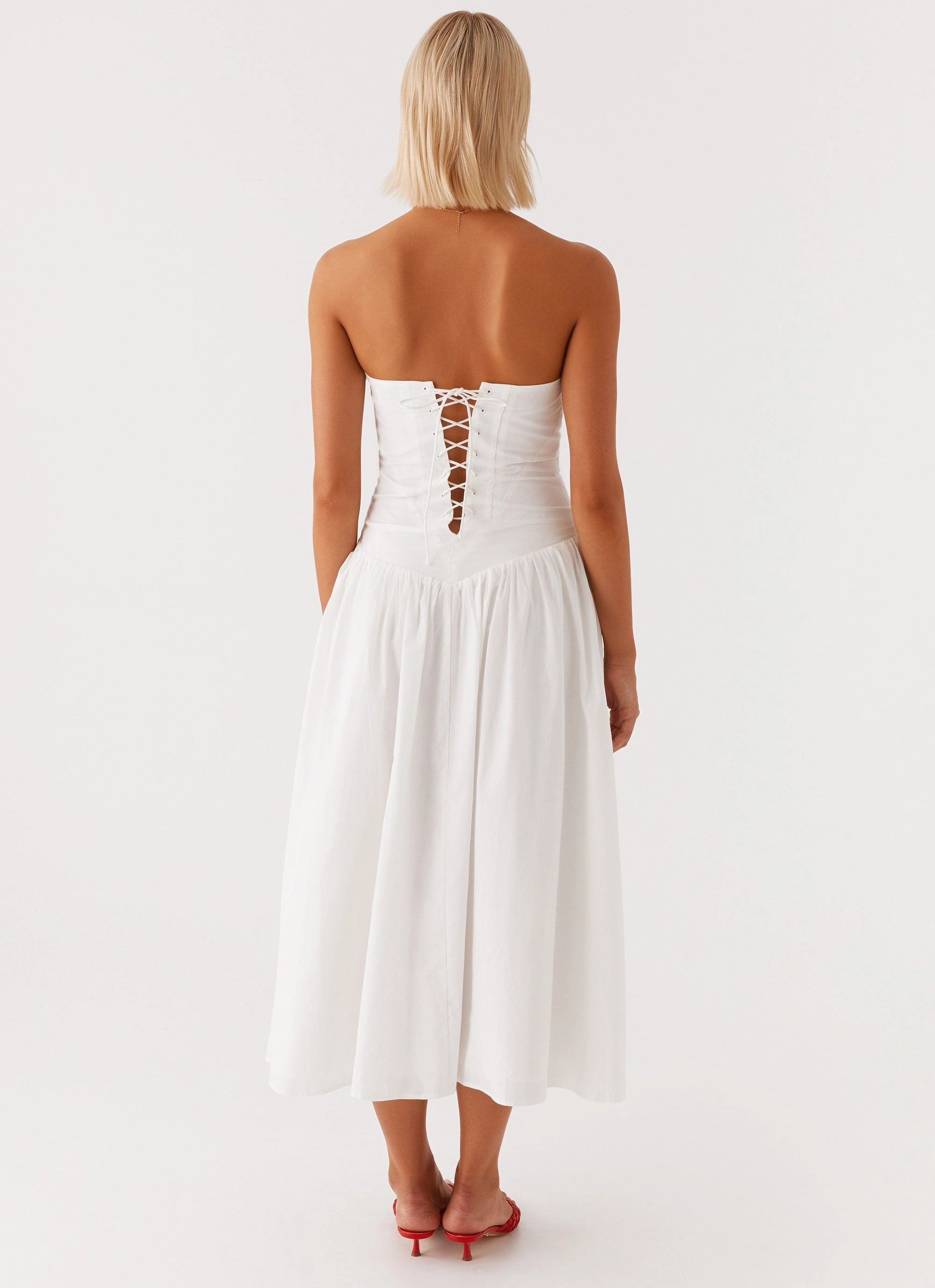 Night Ready Larnie Midi Dress - White