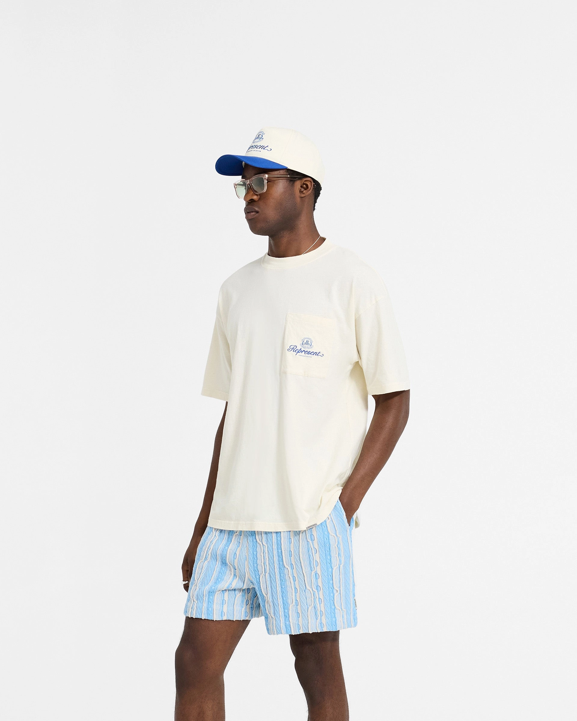 Permanent Vacation Pocket T-Shirt - Antique White Teenager coolness