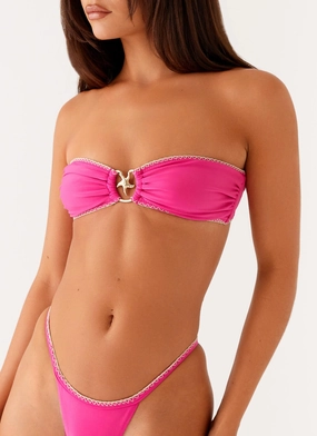Laurel Bikini Top - Fuchsia Anti Pilling Finish