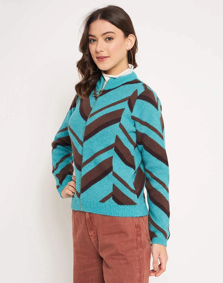Madame Peacock High Neck Sweater Perfect for Layering