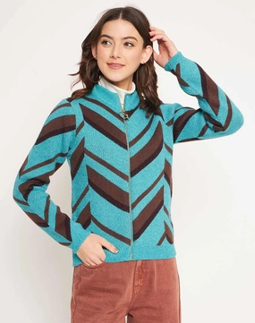 Chilly Wear Madame Peacock High Neck Sweater