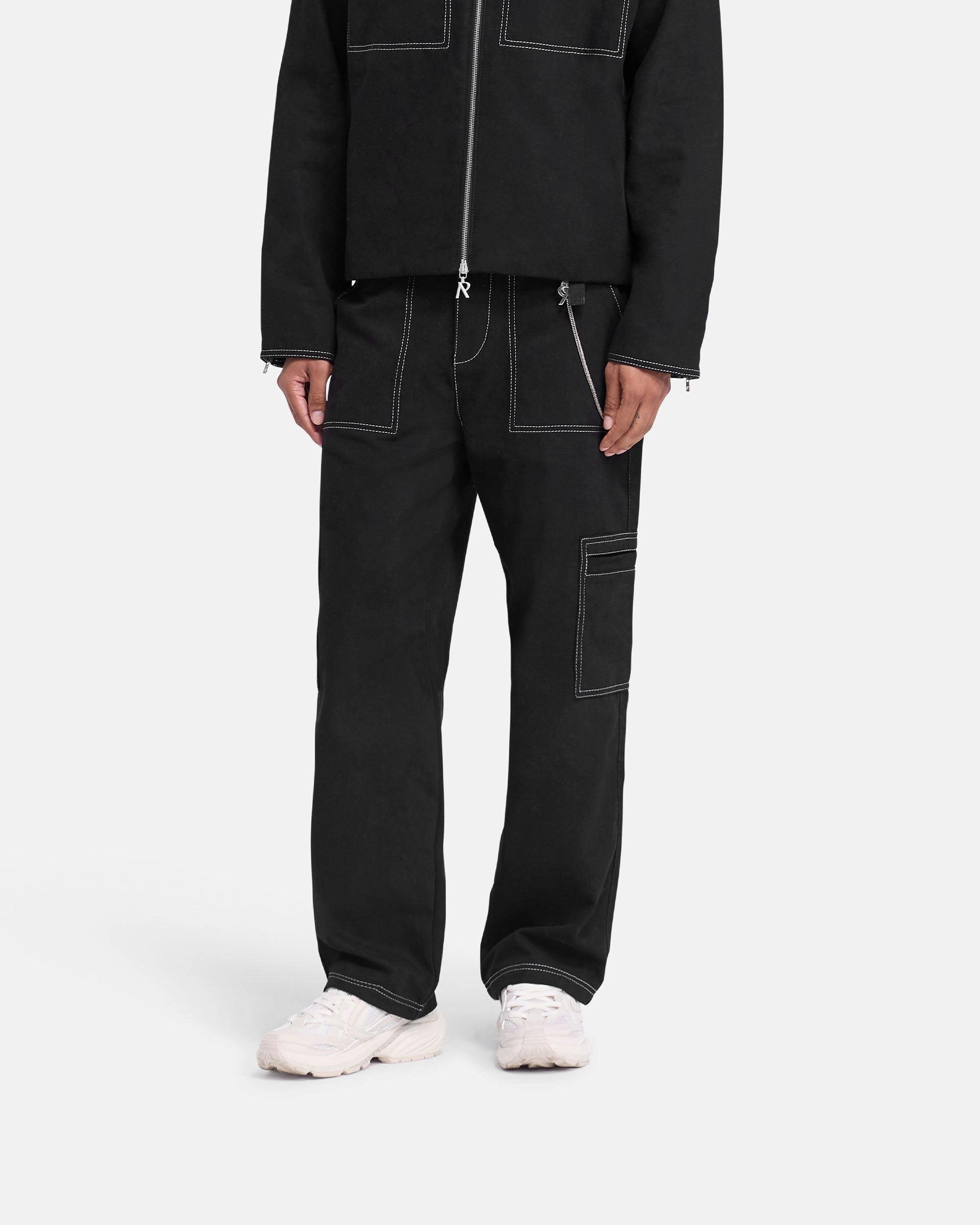 Compact Packability Active Stretch Contrast Stitch Pant - Jet Black