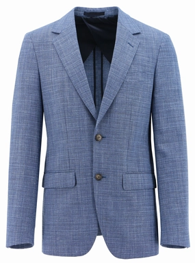Softshell Fabric Flexible Shoulder Gussets Lazio Blue Tweed Sports Jacket