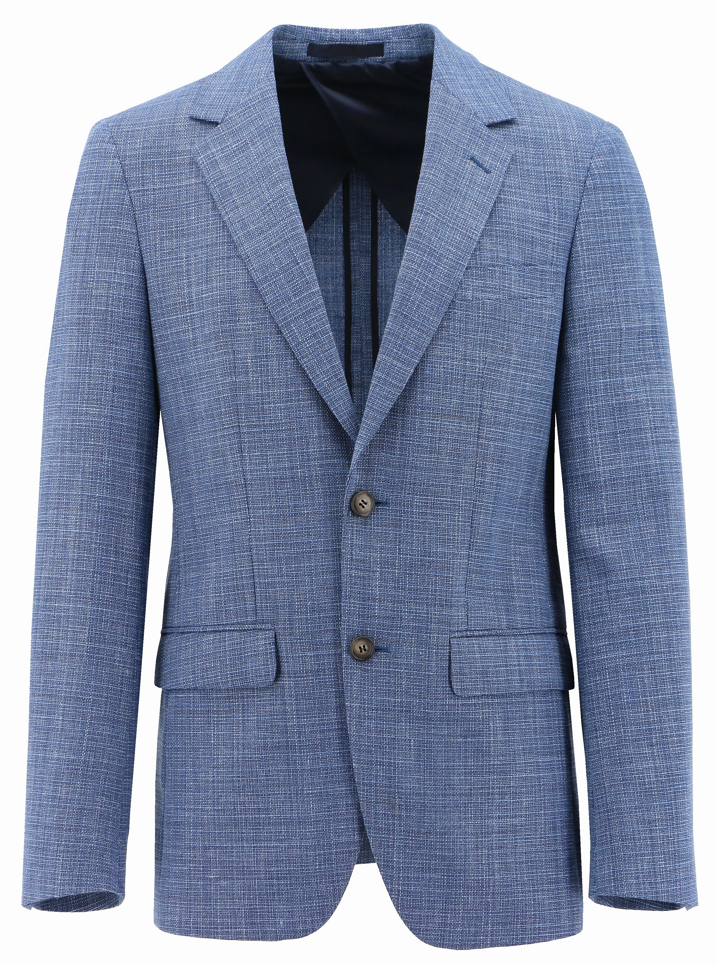 Softshell Fabric Flexible Shoulder Gussets Lazio Blue Tweed Sports Jacket