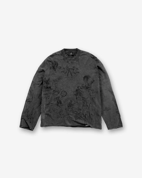 Casual Performance Legacy Long Sleeve T-Shirt - Vintage Grey
