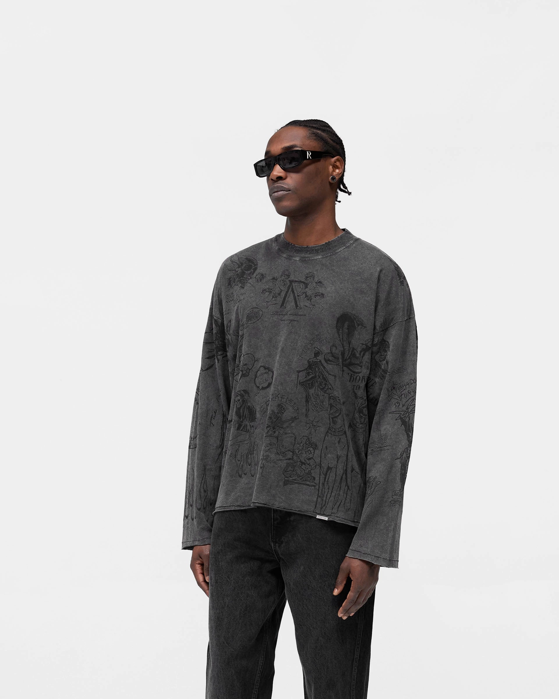 Legacy Long Sleeve T-Shirt - Vintage Grey Comfy Look
