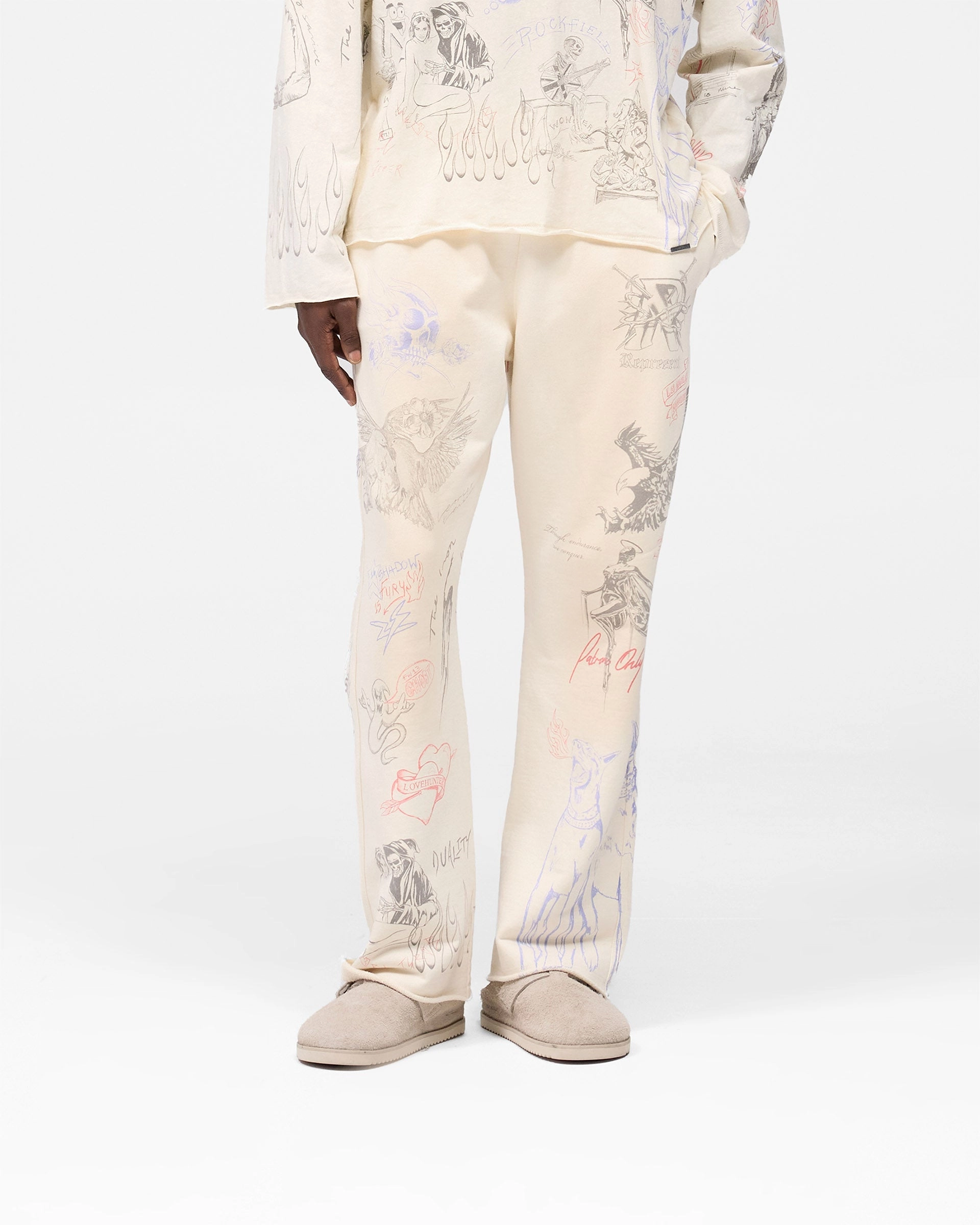 Legacy Sweatpant - Buttercream Chill Style Side zipper