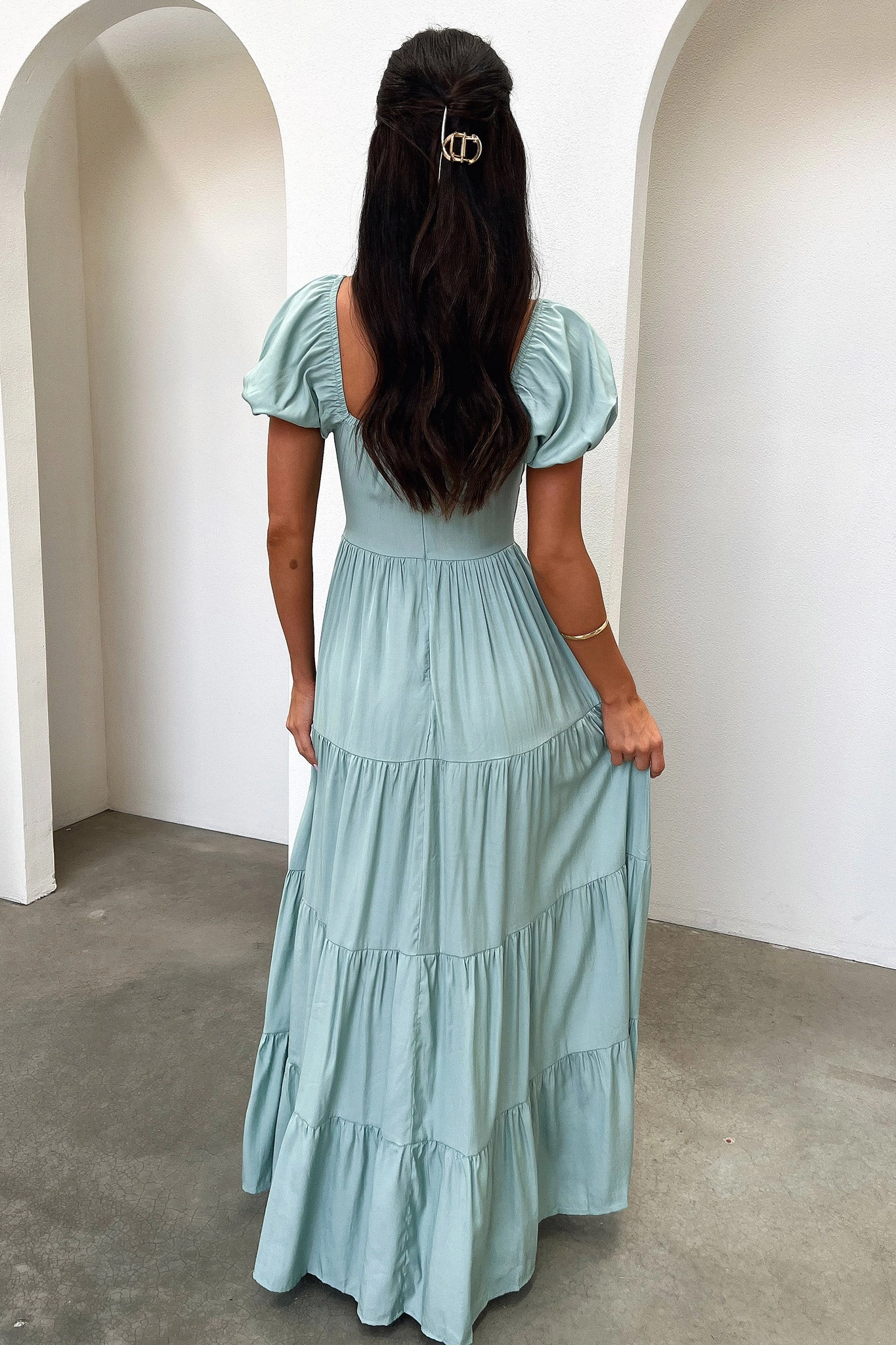 Perfect For Work Levona Maxi Dress - Sage