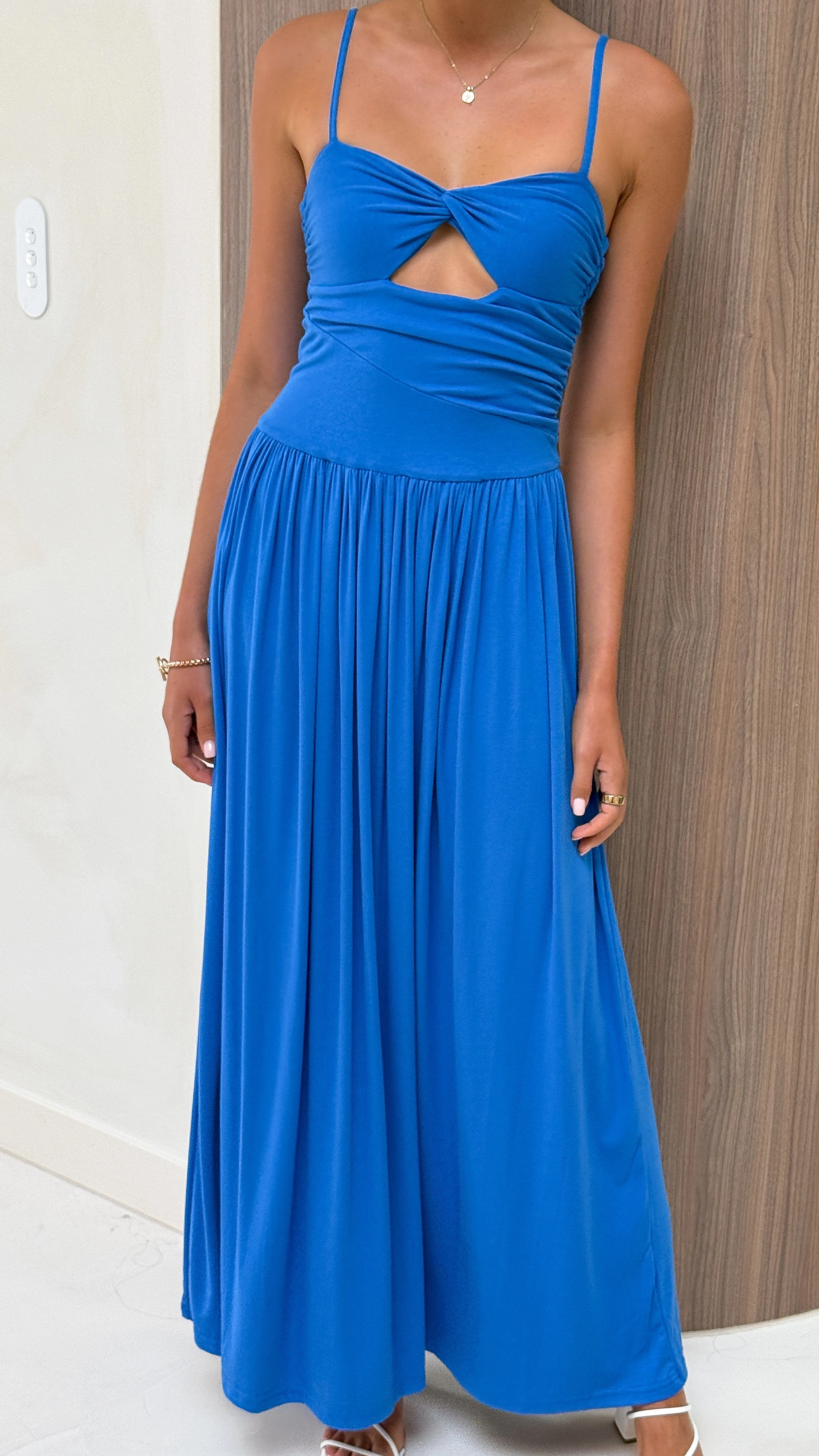 Libertine Maxi Dress - Cobalt Blue Casual Chic Wear Lounge Moment