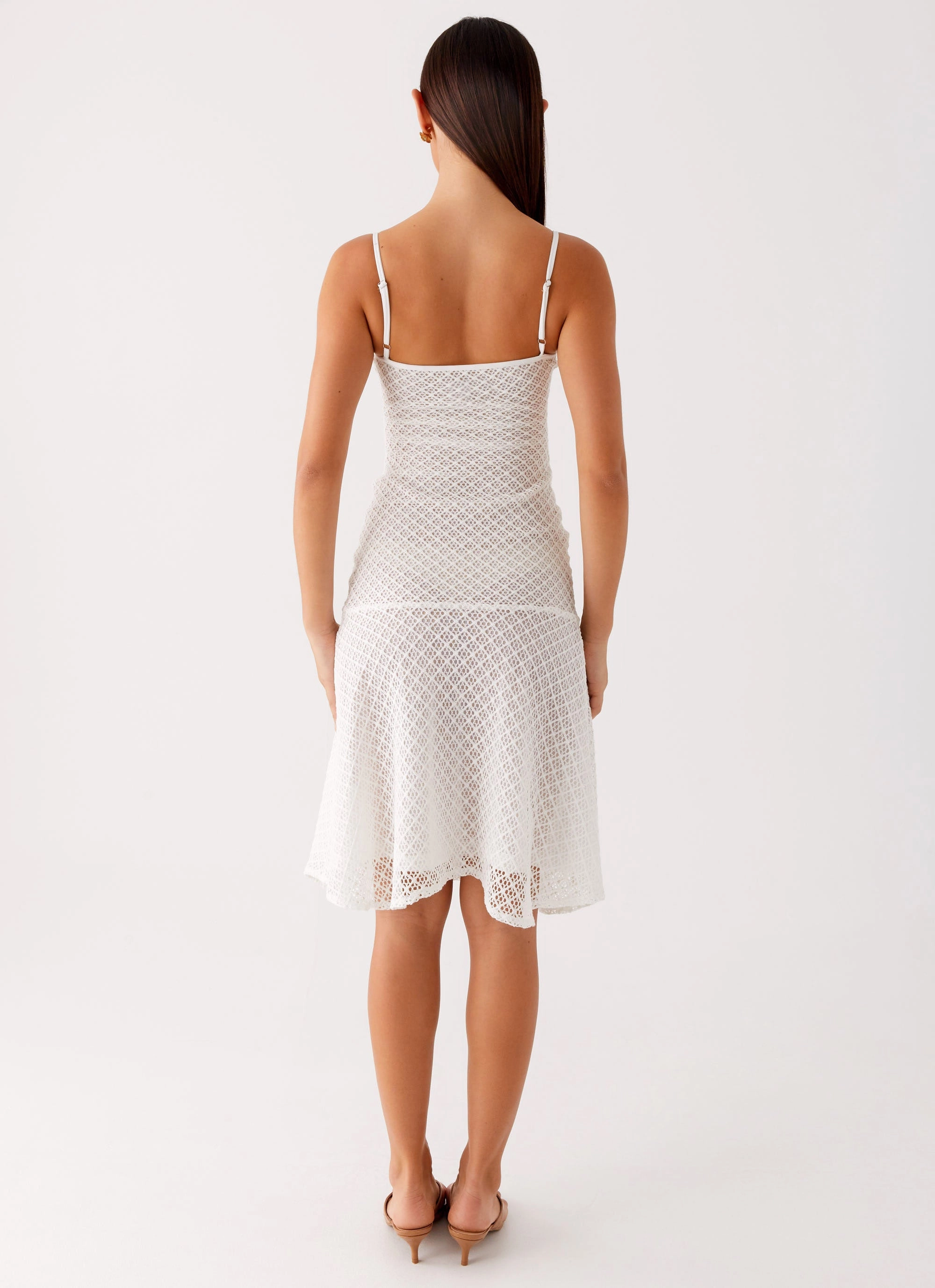 Tamar Midi Dress - White Lounge Vibes