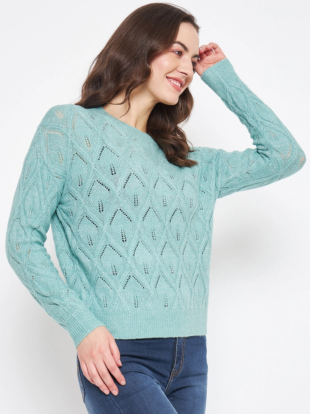 Light Wear Comfort Choice Madame Sea Green Sweater