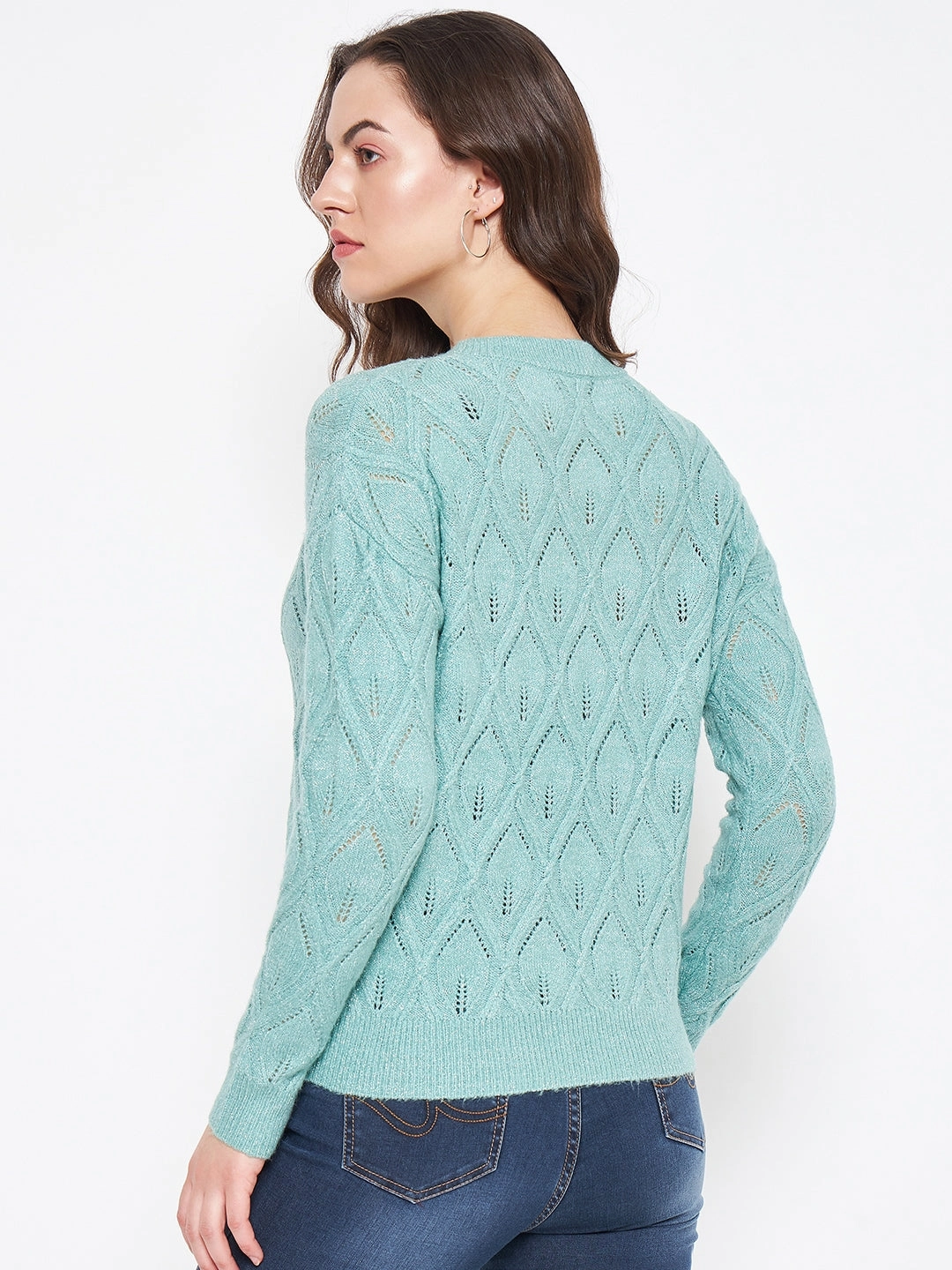Comfort Knit Piece Quick drying material Madame Sea Green Sweater