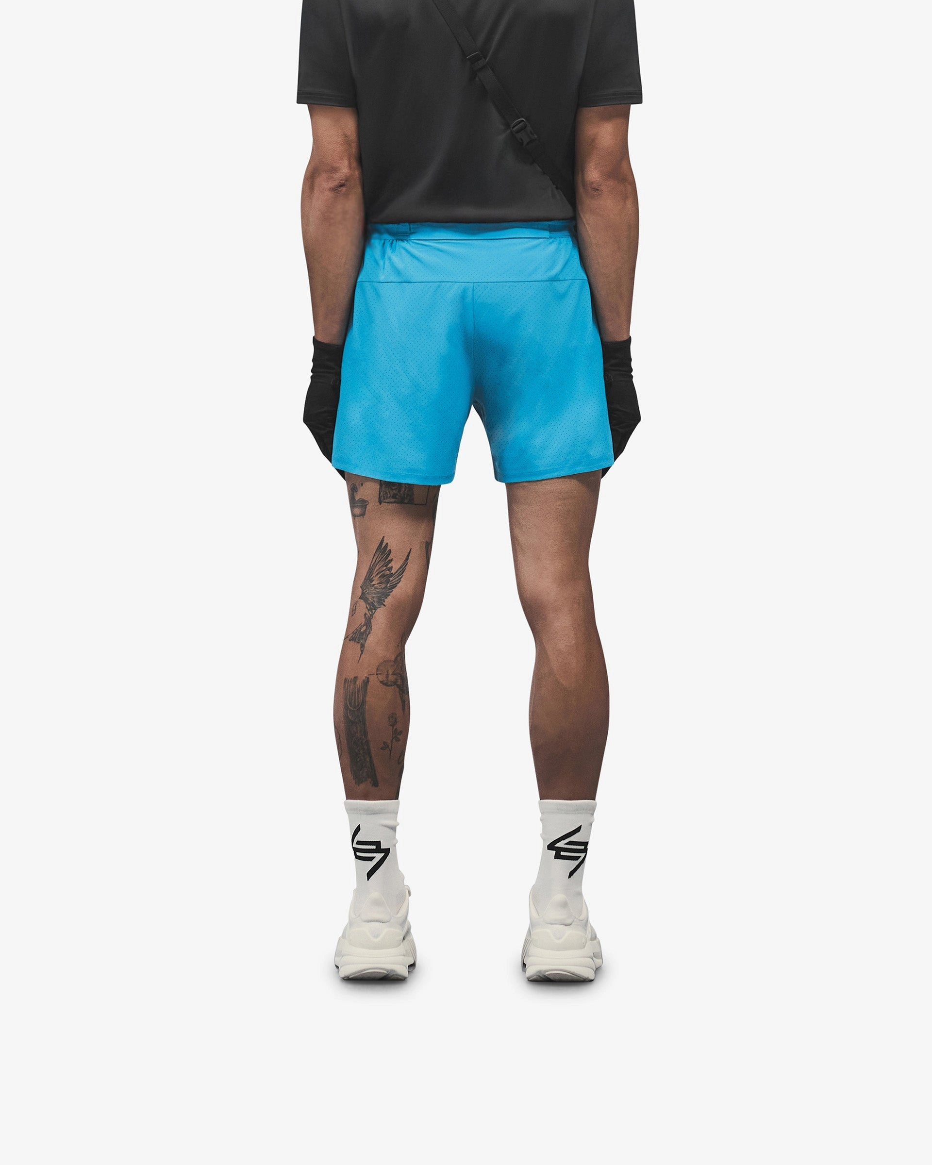 247 Trek Shorts - Electric Blue Flexible Waistline Metallic accents
